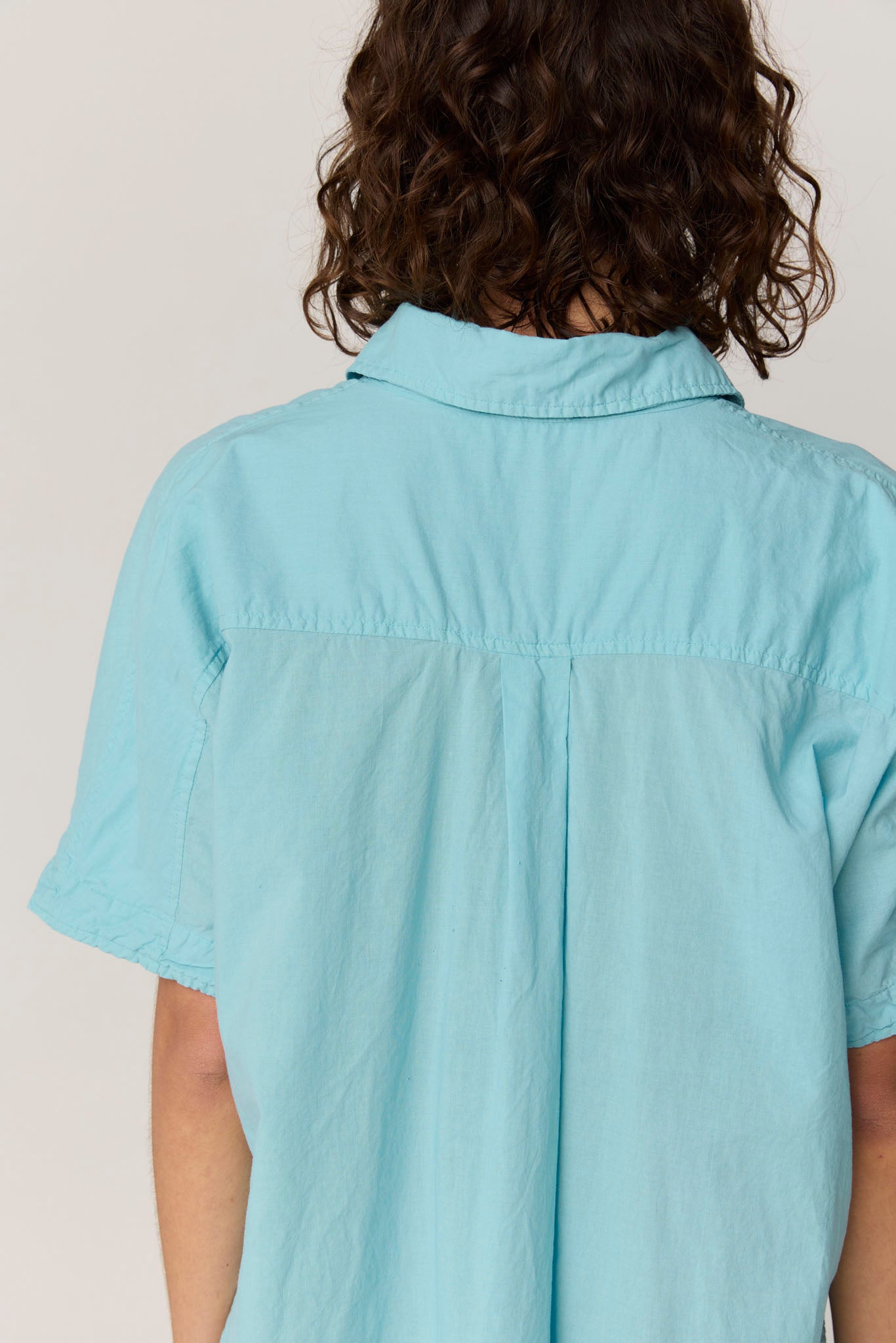 DEVOILE SHIRT DRESS - SEA FOAM