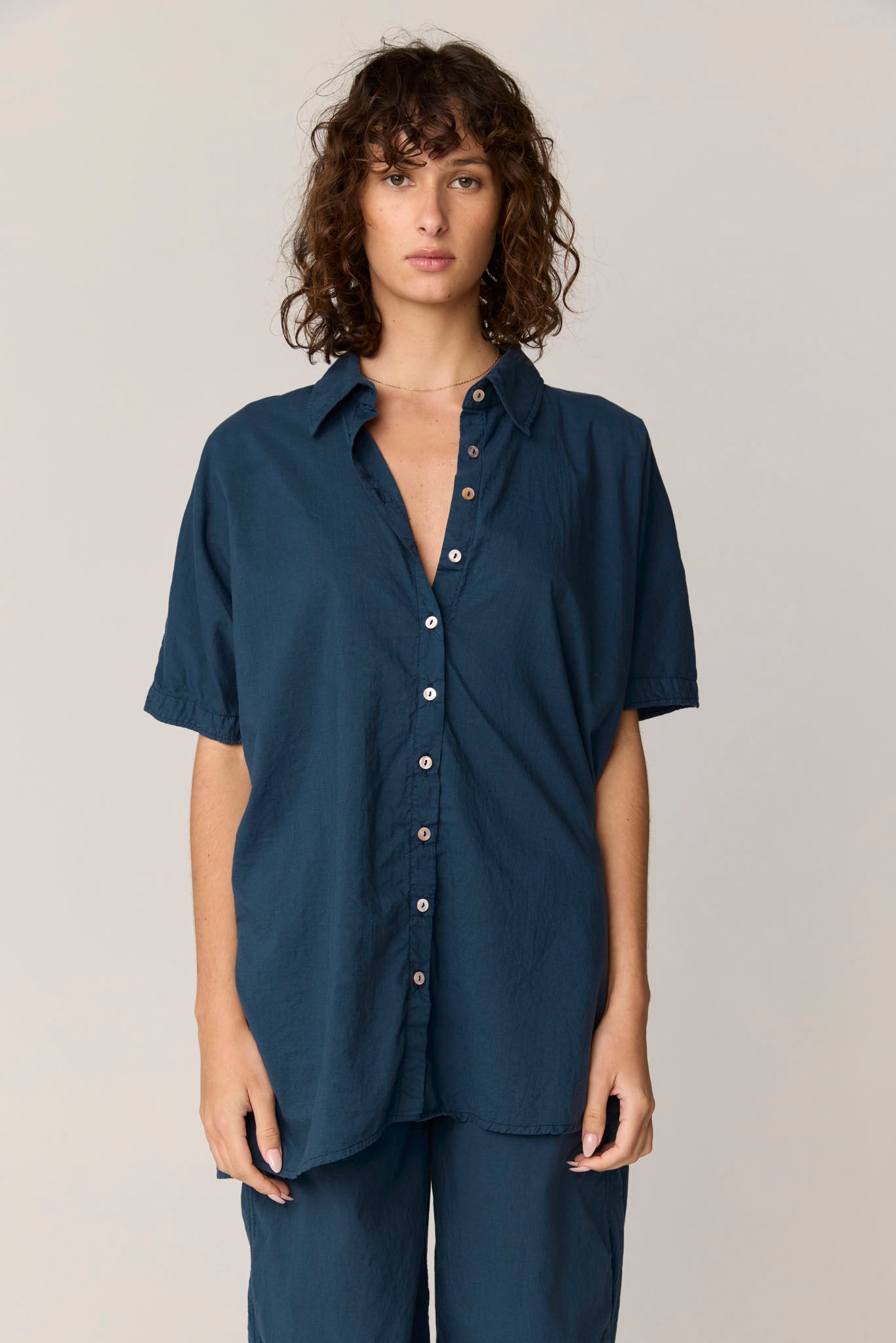 DEVOILE SHIRT - DARK NAVY