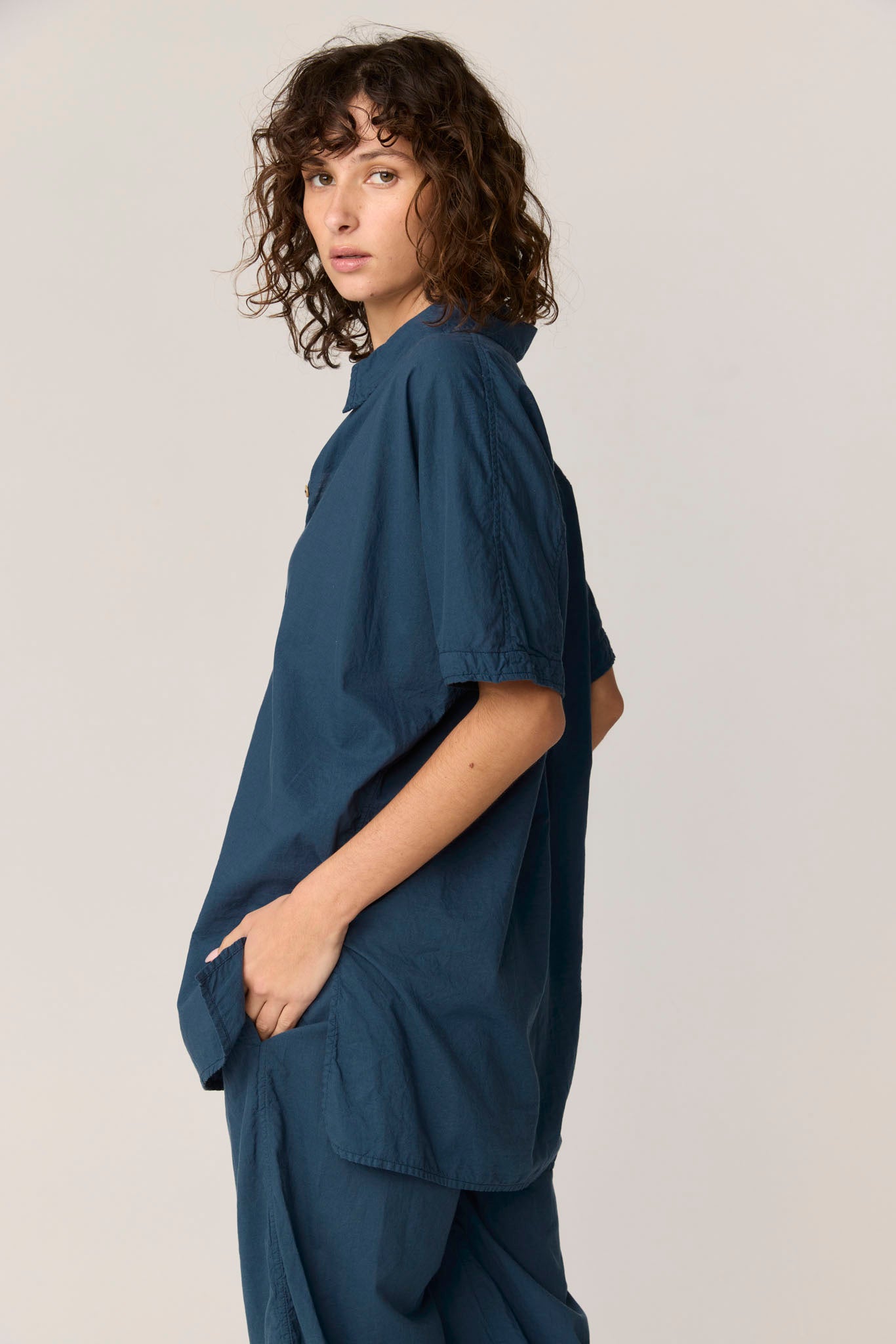 DEVOILE SHIRT - DARK NAVY