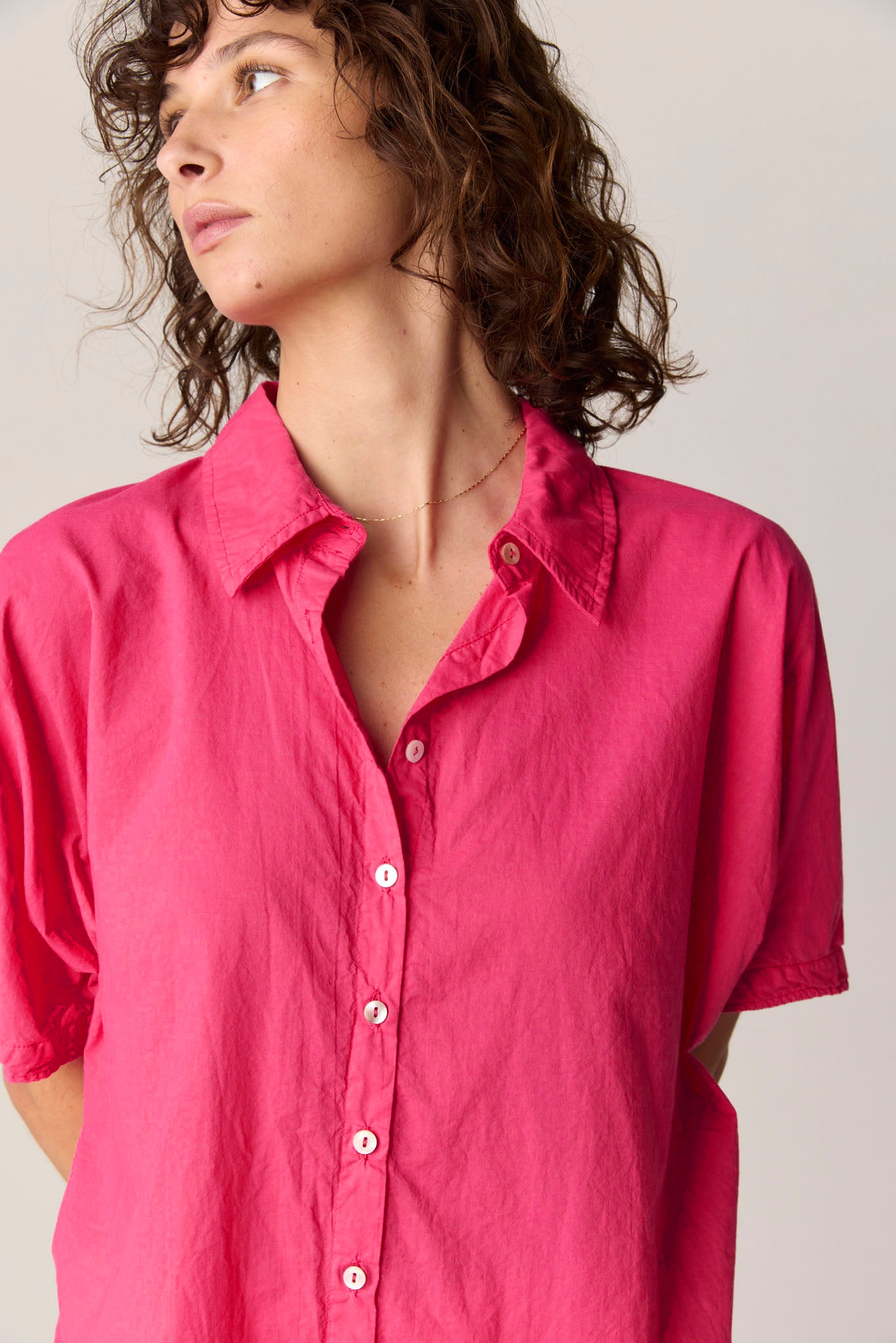 DEVOILE SHIRT - RASPBERRY