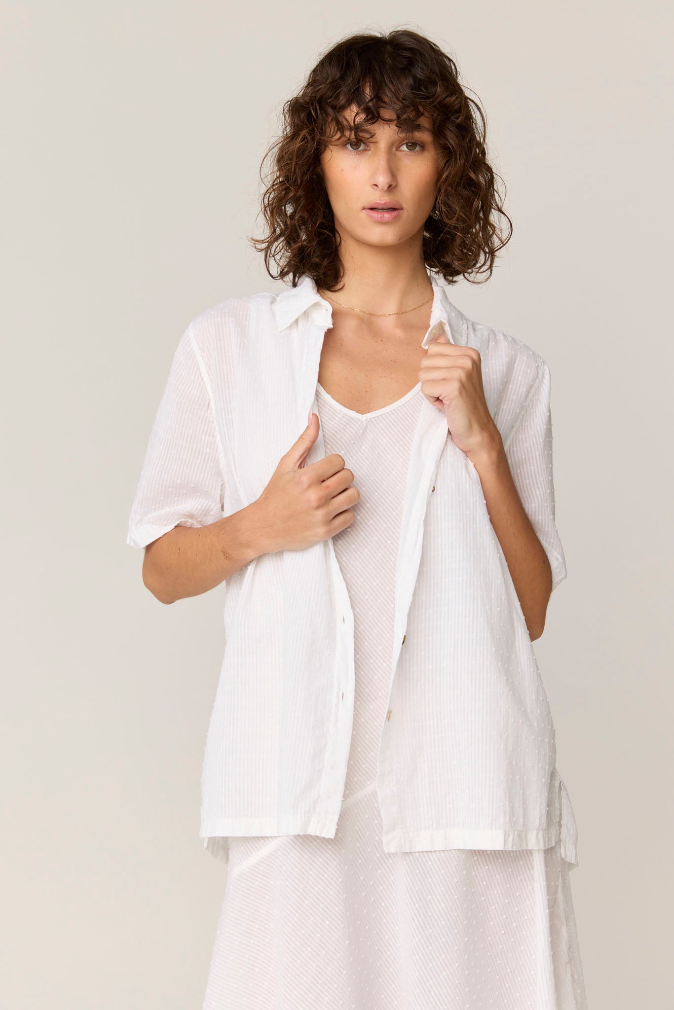 FLOCKY SHIRT - BLANC