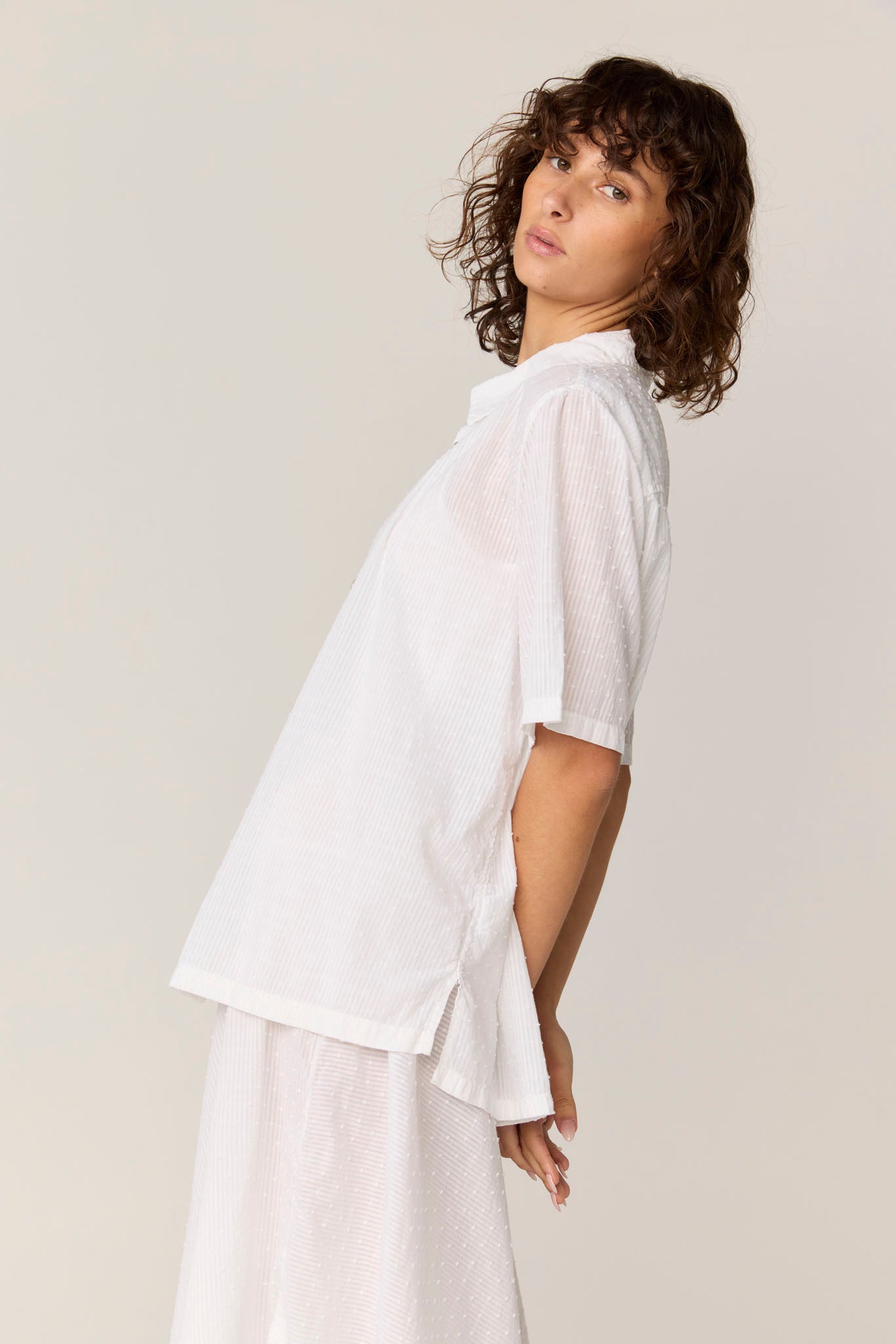 FLOCKY SHIRT - BLANC