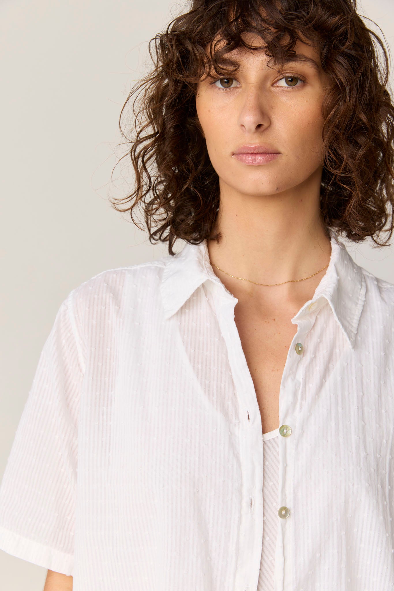 FLOCKY SHIRT - BLANC