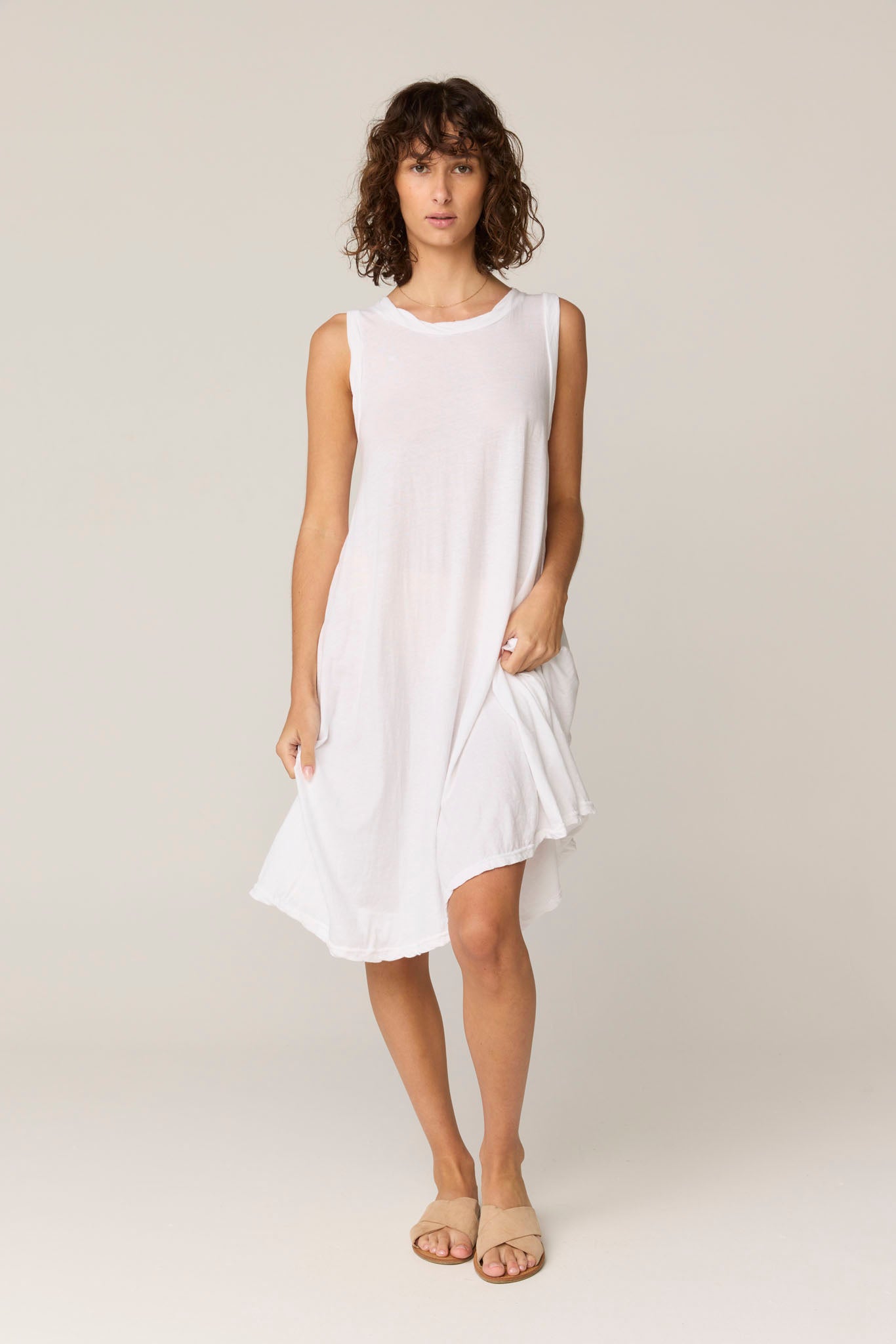 VERY TANK DRESS - BLANC