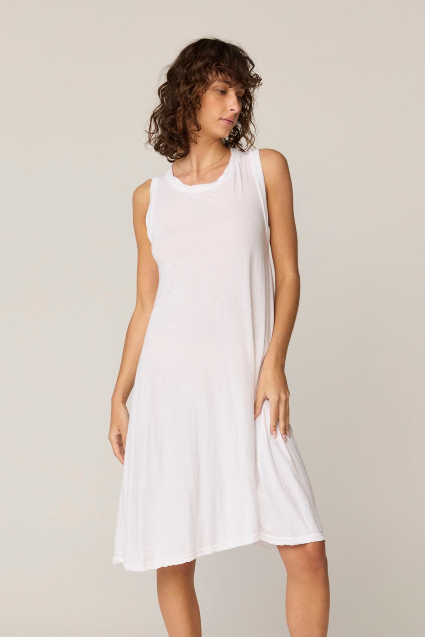 VERY TANK DRESS - BLANC