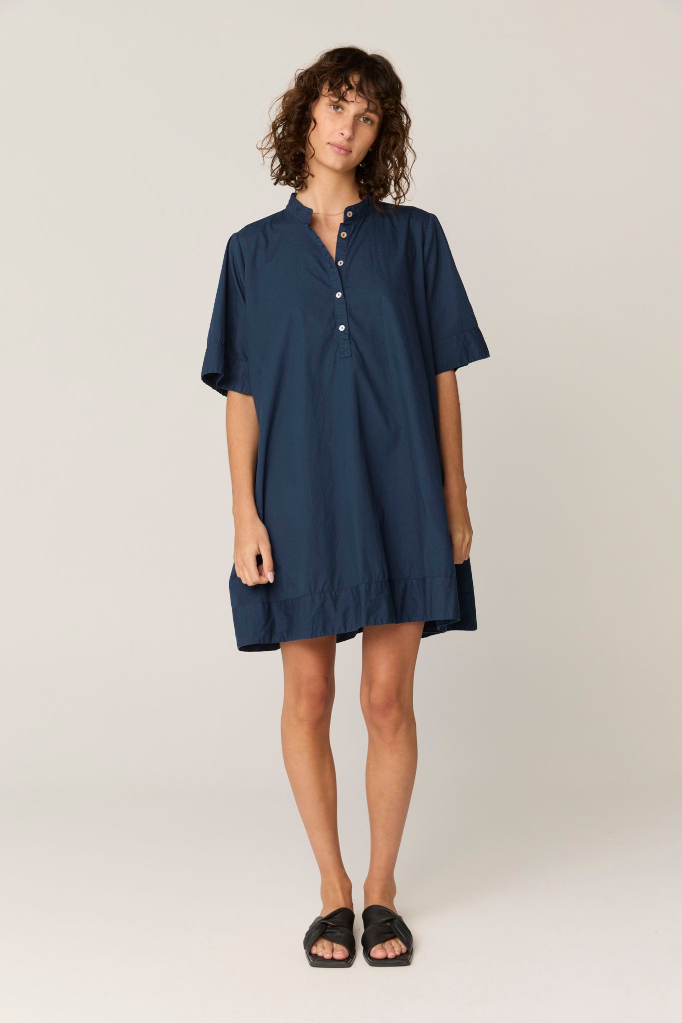 SHORE SHIRT DRESS - DARK NAVY