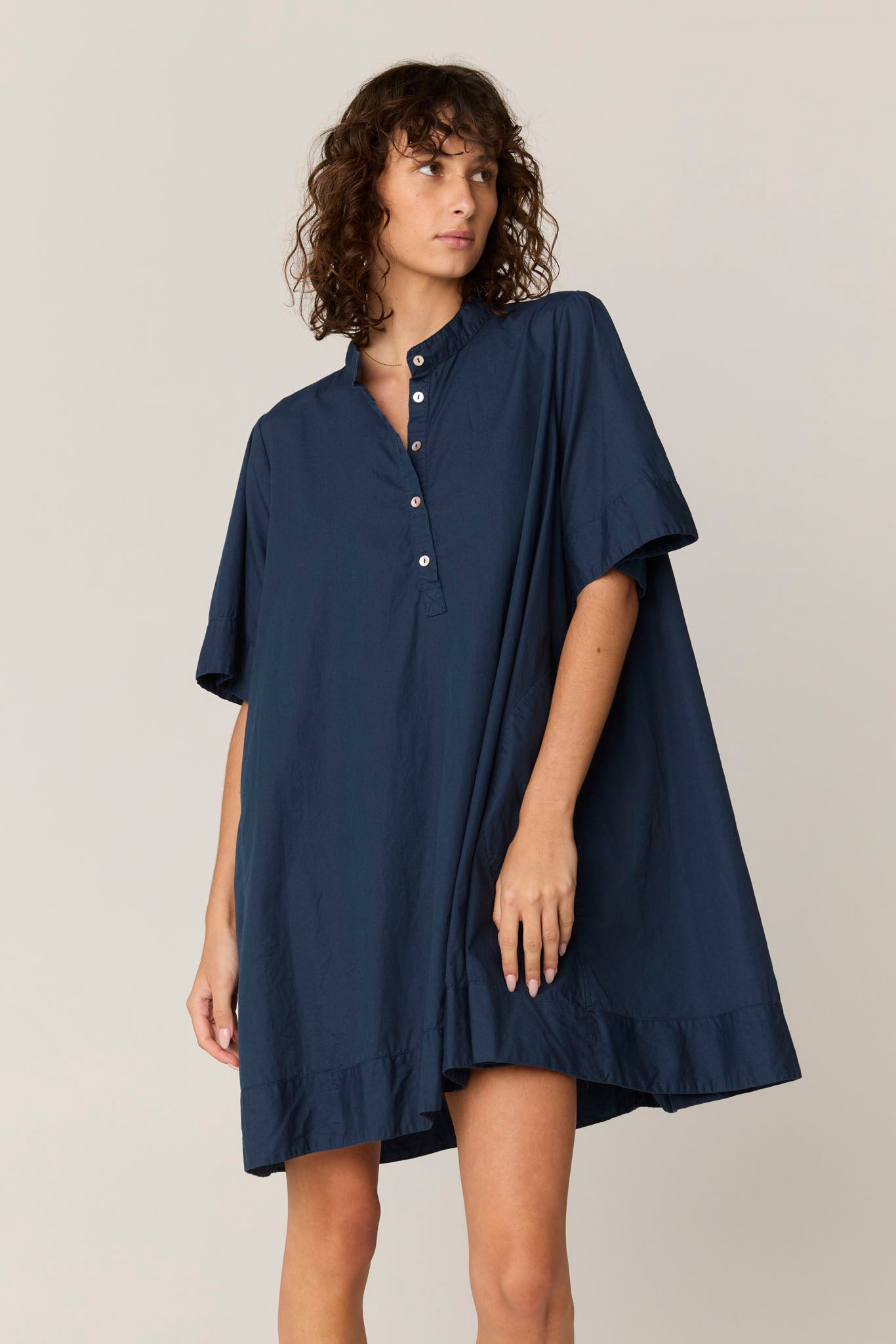 SHORE SHIRT DRESS - DARK NAVY