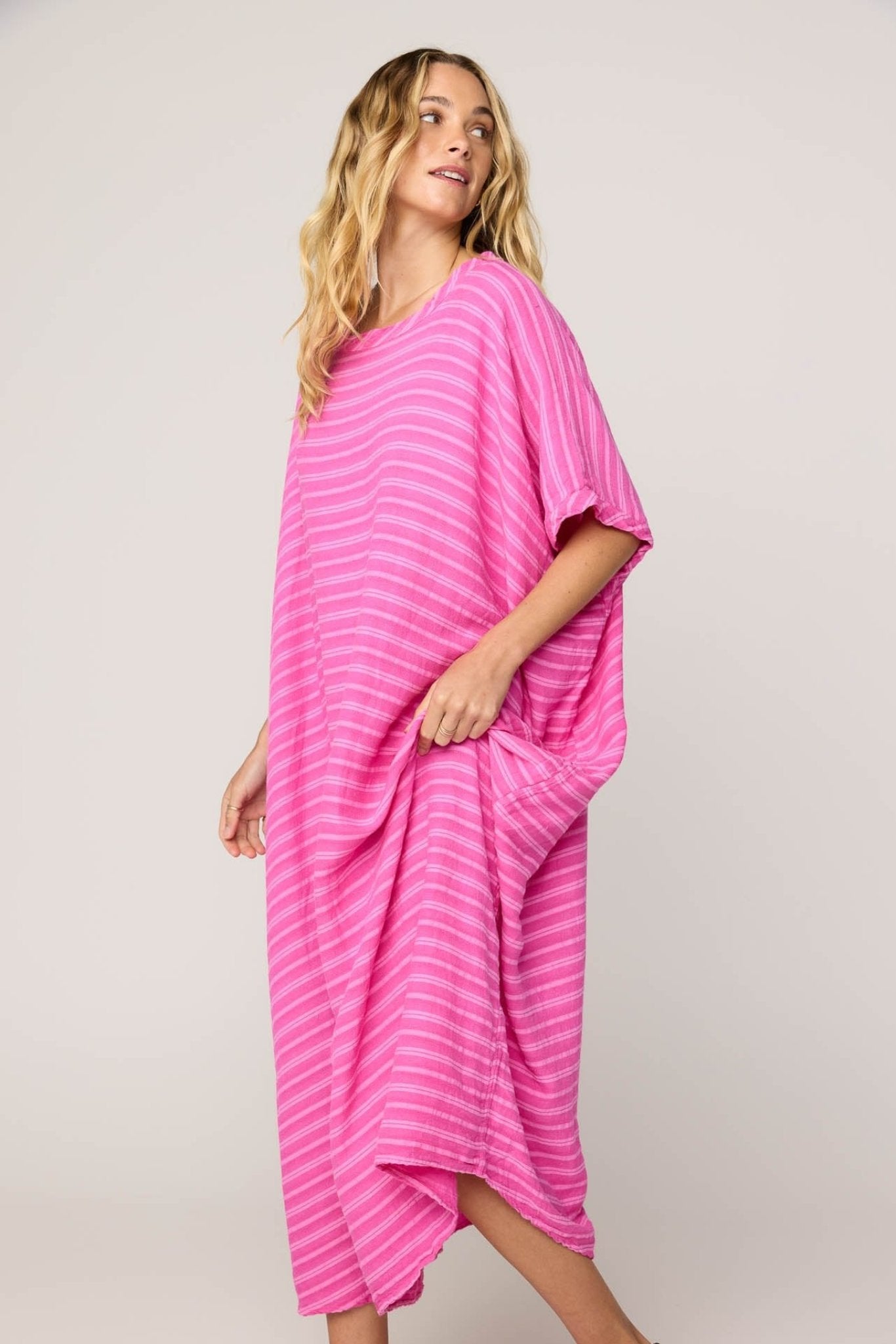 GAUZZY DRESS - WATERMELON