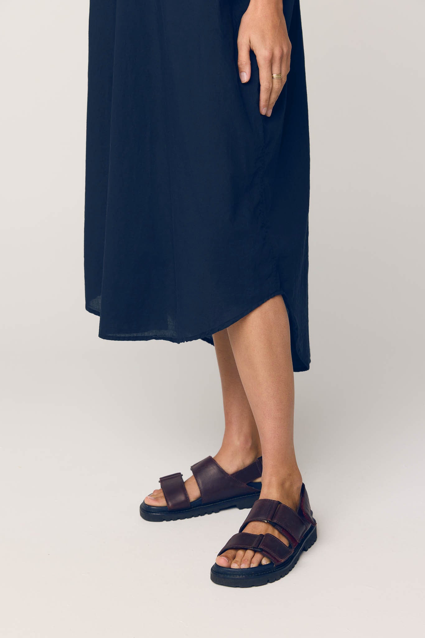 AVERY SHIRT DRESS - DARK NAVY