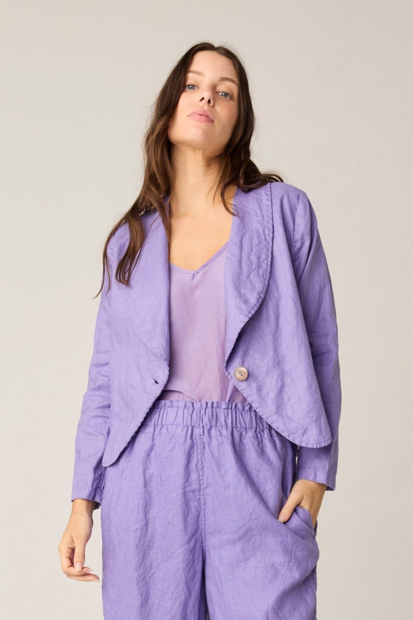 BOX JACKET - LAVENDAR (PRE - ORDER) - Primness