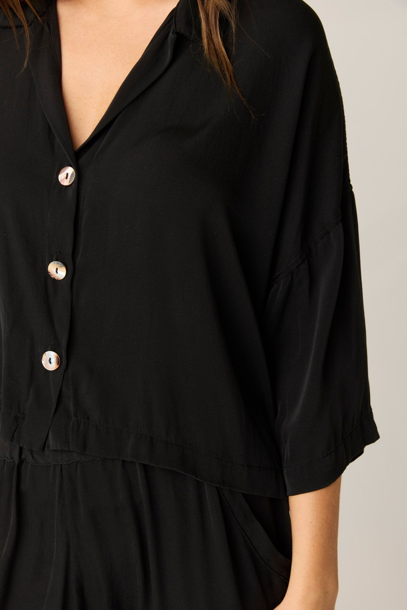 DUSK SHIRT - NOIR (PRE - ORDER) - Primness