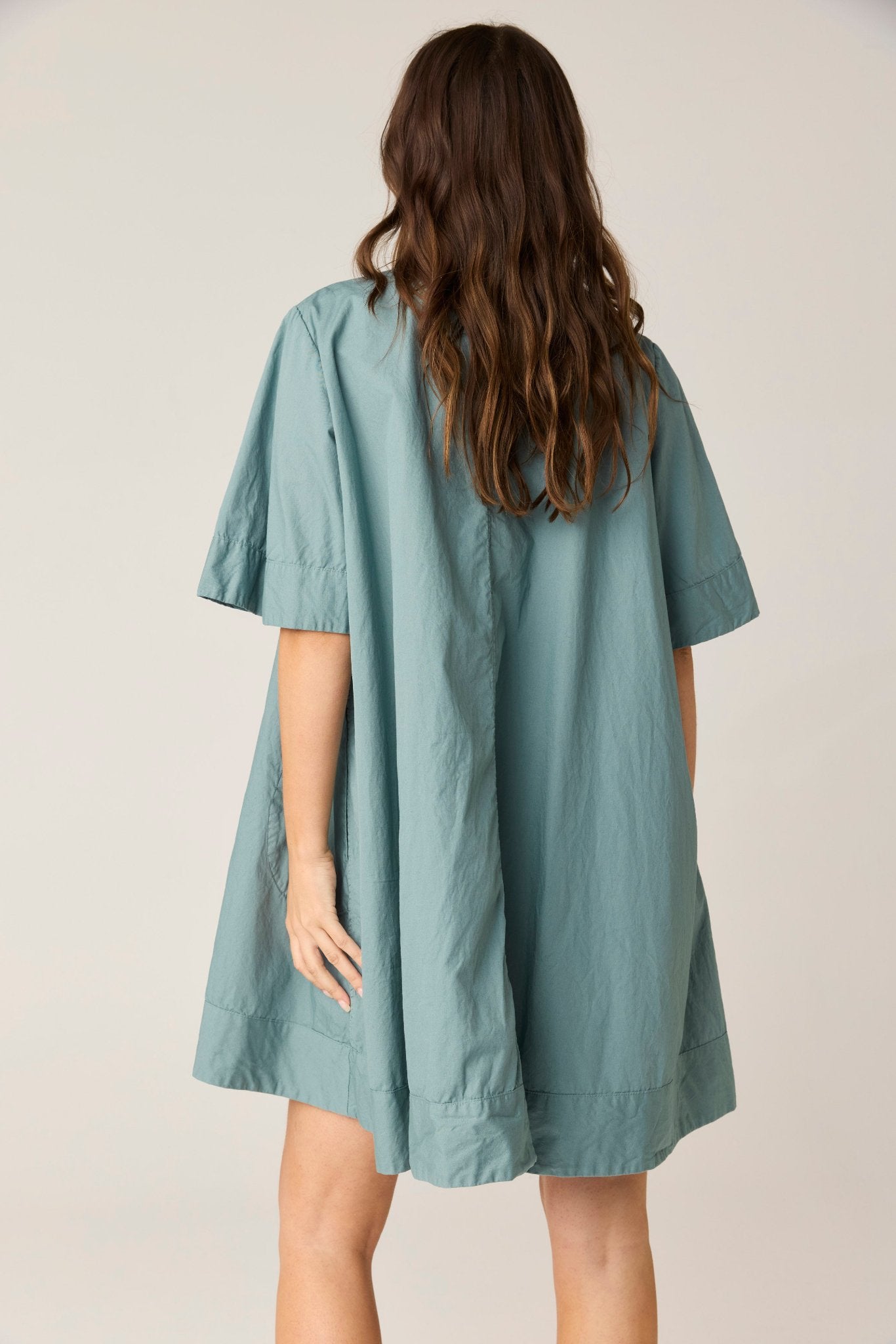 SHORE SHIRT DRESS - LAGOON (PRE - ORDER) - Primness