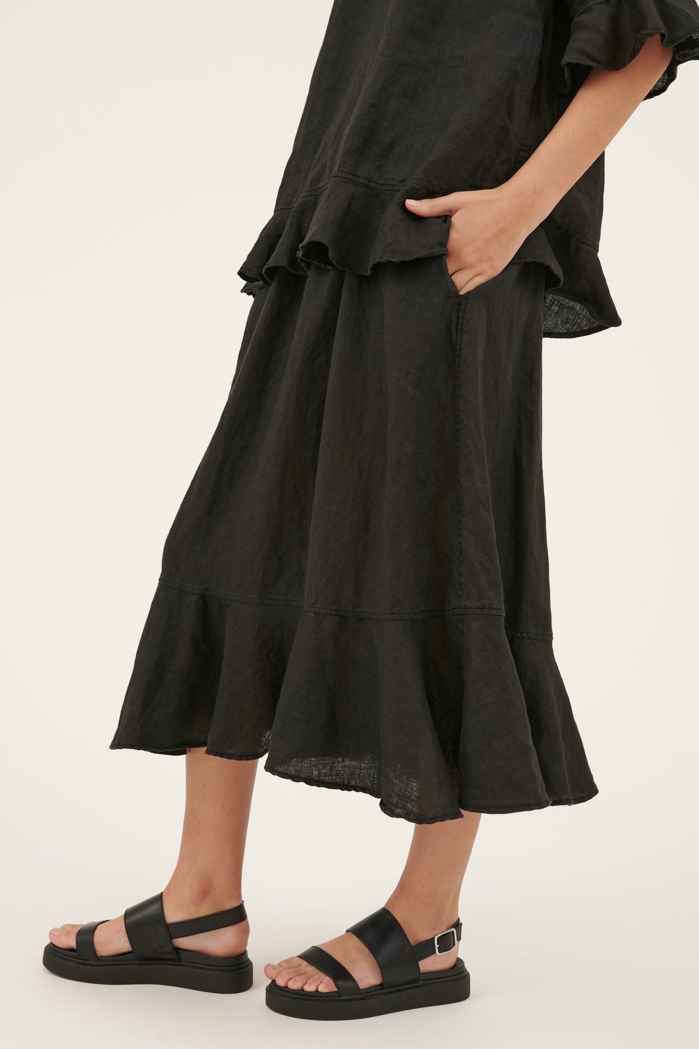 LITTLE COVE SKIRT - NOIR - FINAL SALE - Primness