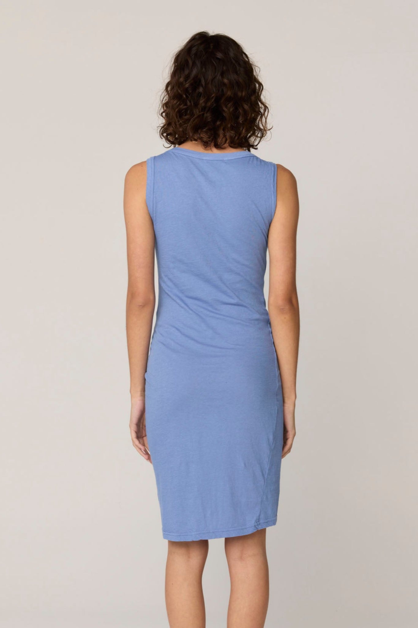 COASTY TANK DRESS - CORNFLOWER