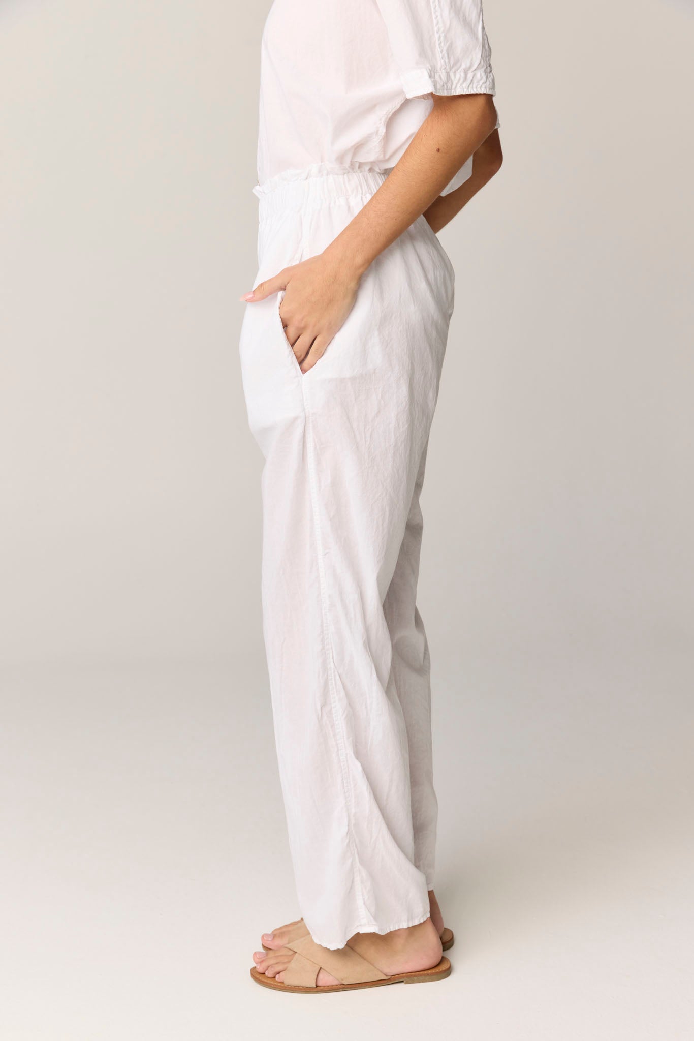 DEVOILE PANT - BLANC