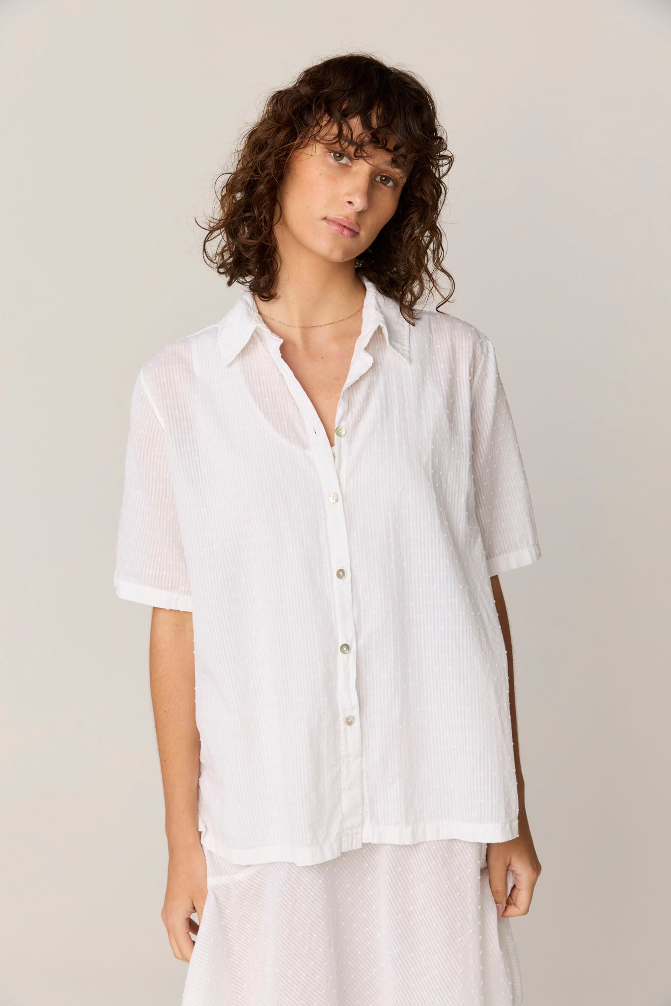 FLOCKY SHIRT - BLANC