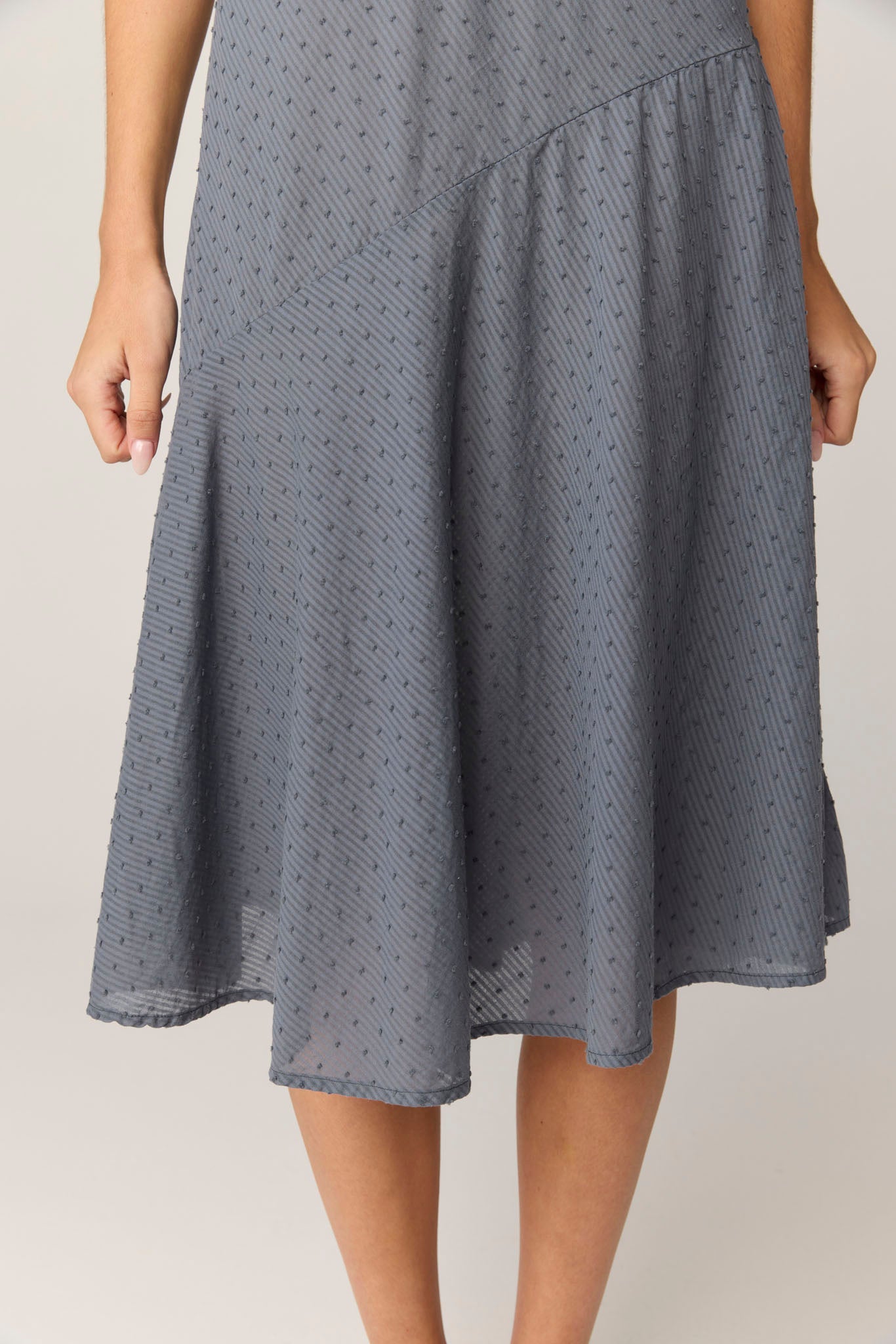 FLOCKY BIAS DRESS - FOSSIL