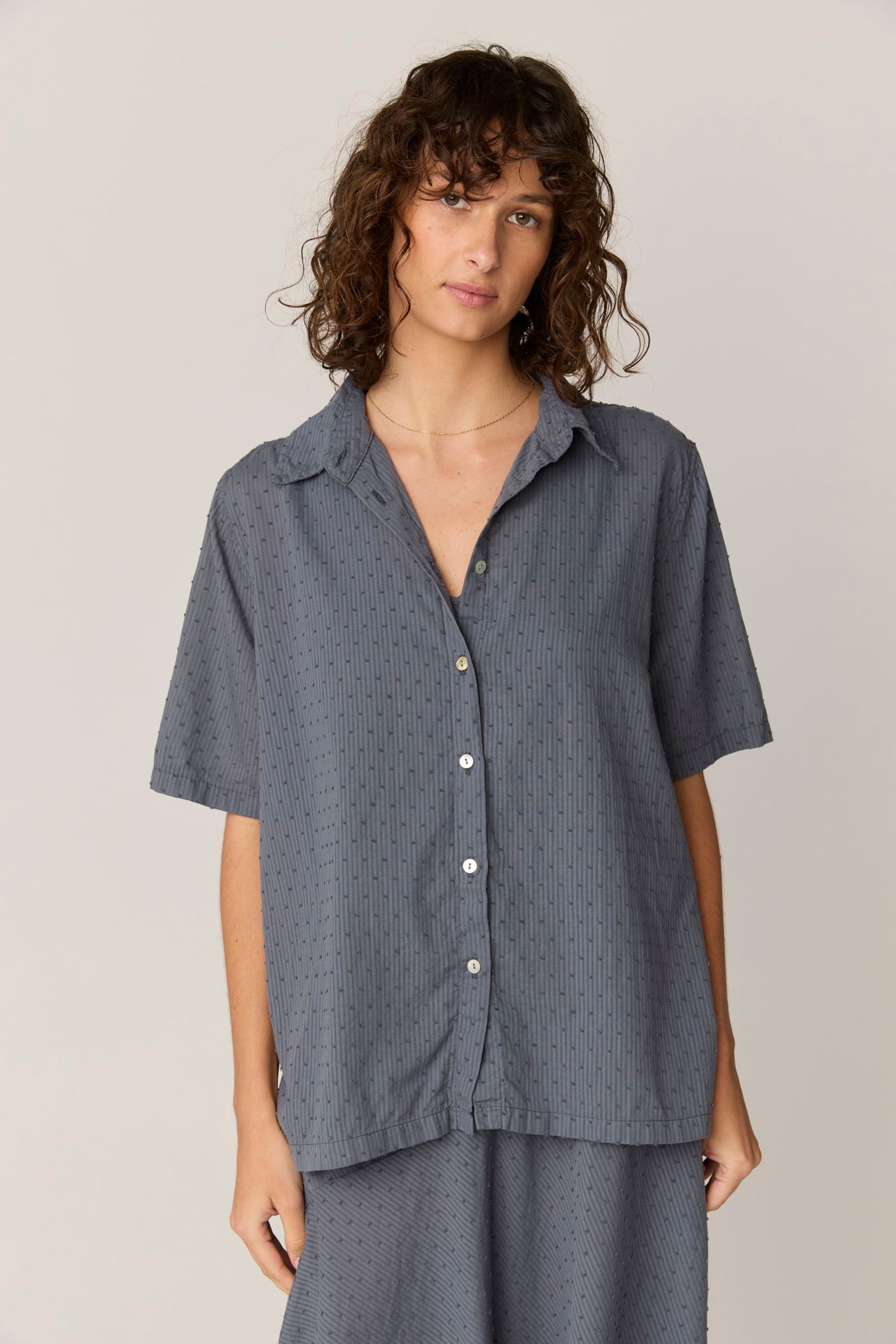 FLOCKY SHIRT - FOSSIL