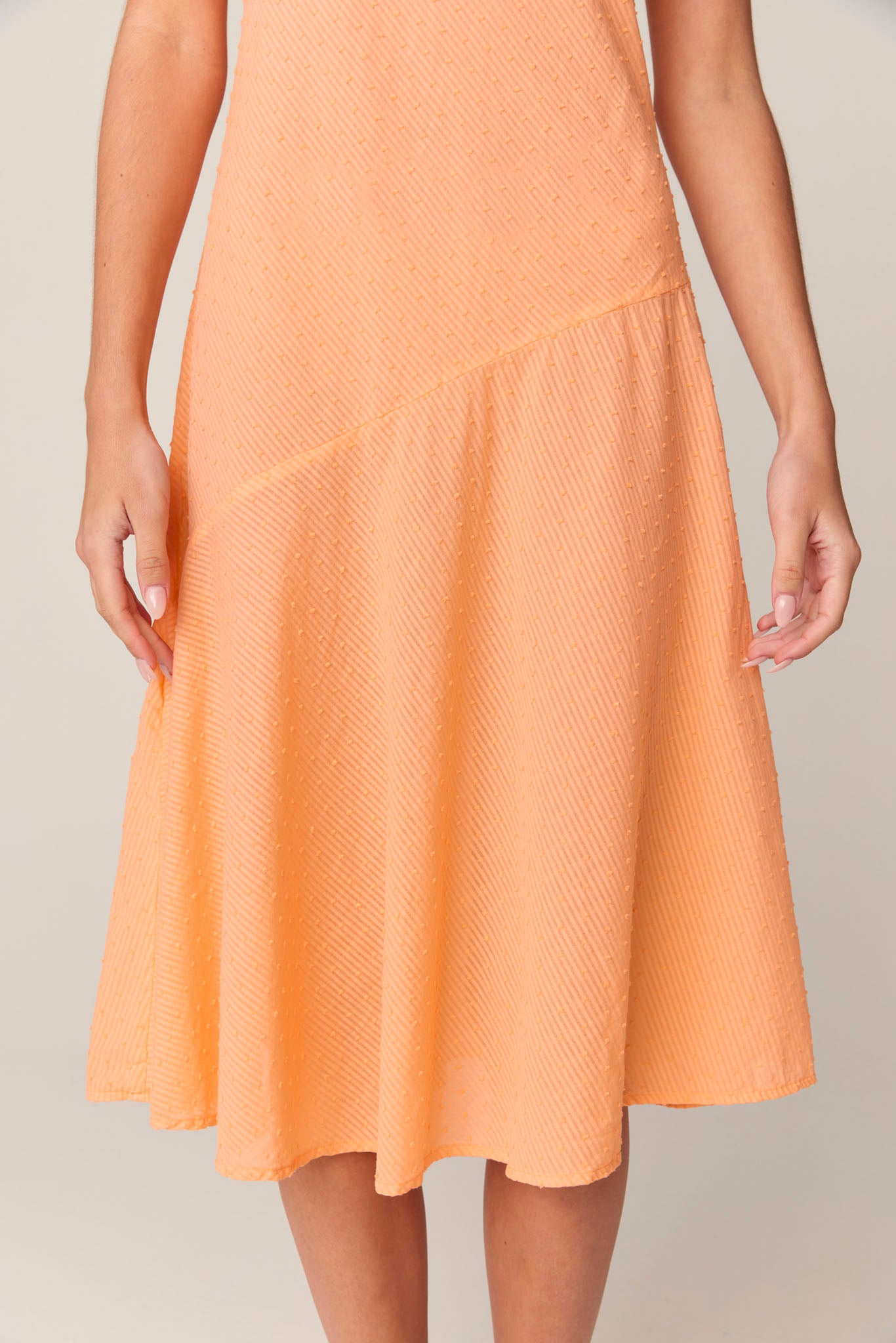 FLOCKY BIAS DRESS - SUNSHINE