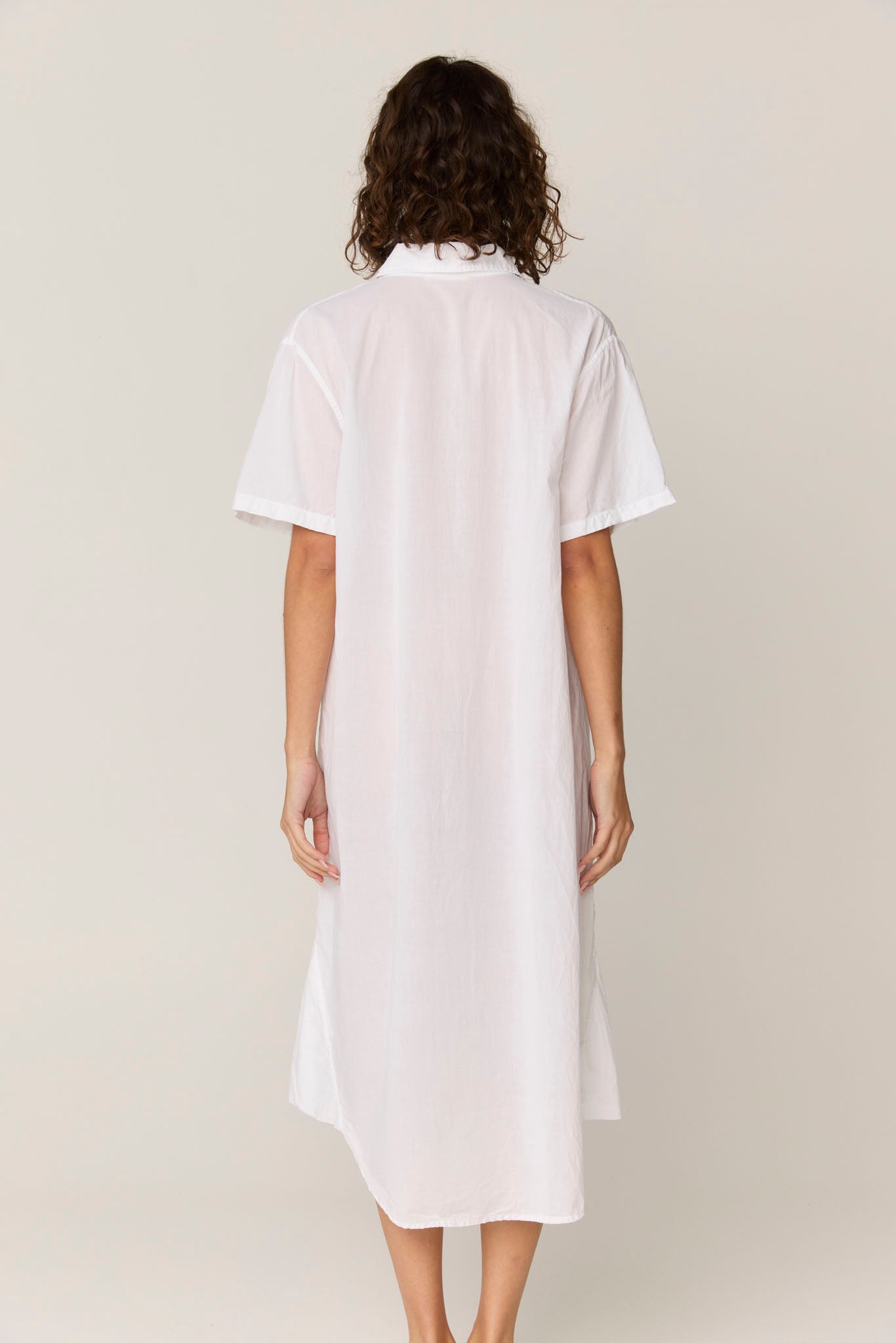 LALA SHIRT DRESS - BLANC