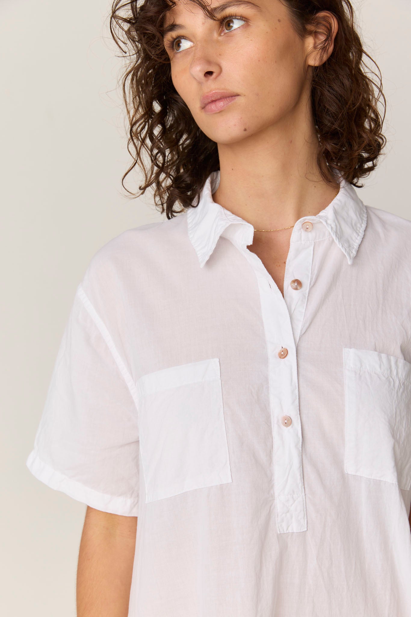 LALA SHIRT DRESS - BLANC