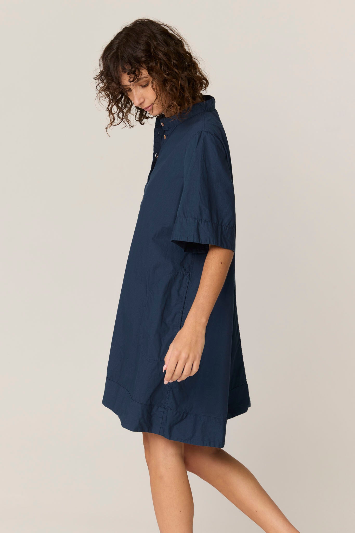 SHORE SHIRT DRESS - DARK NAVY