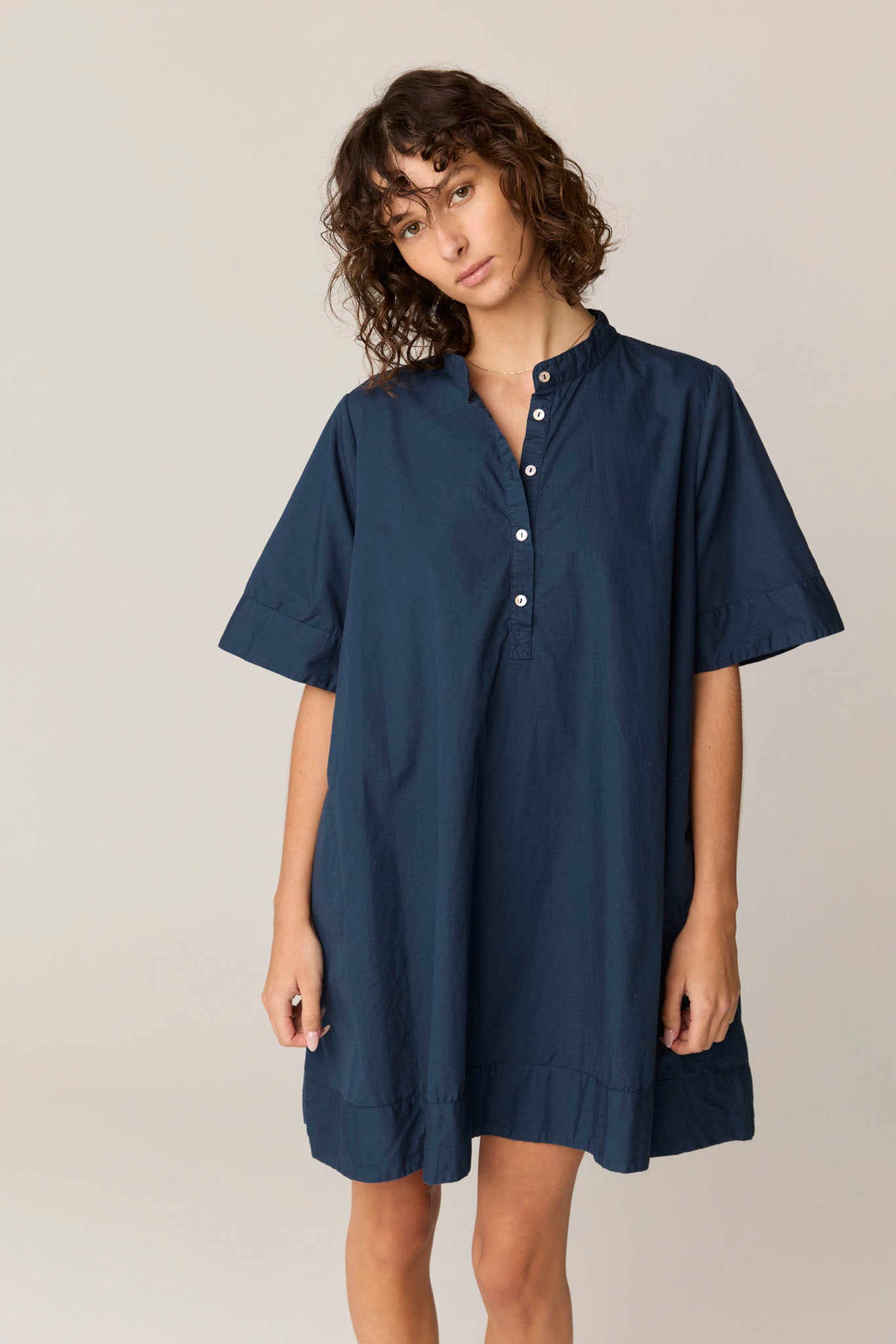 SHORE SHIRT DRESS - DARK NAVY