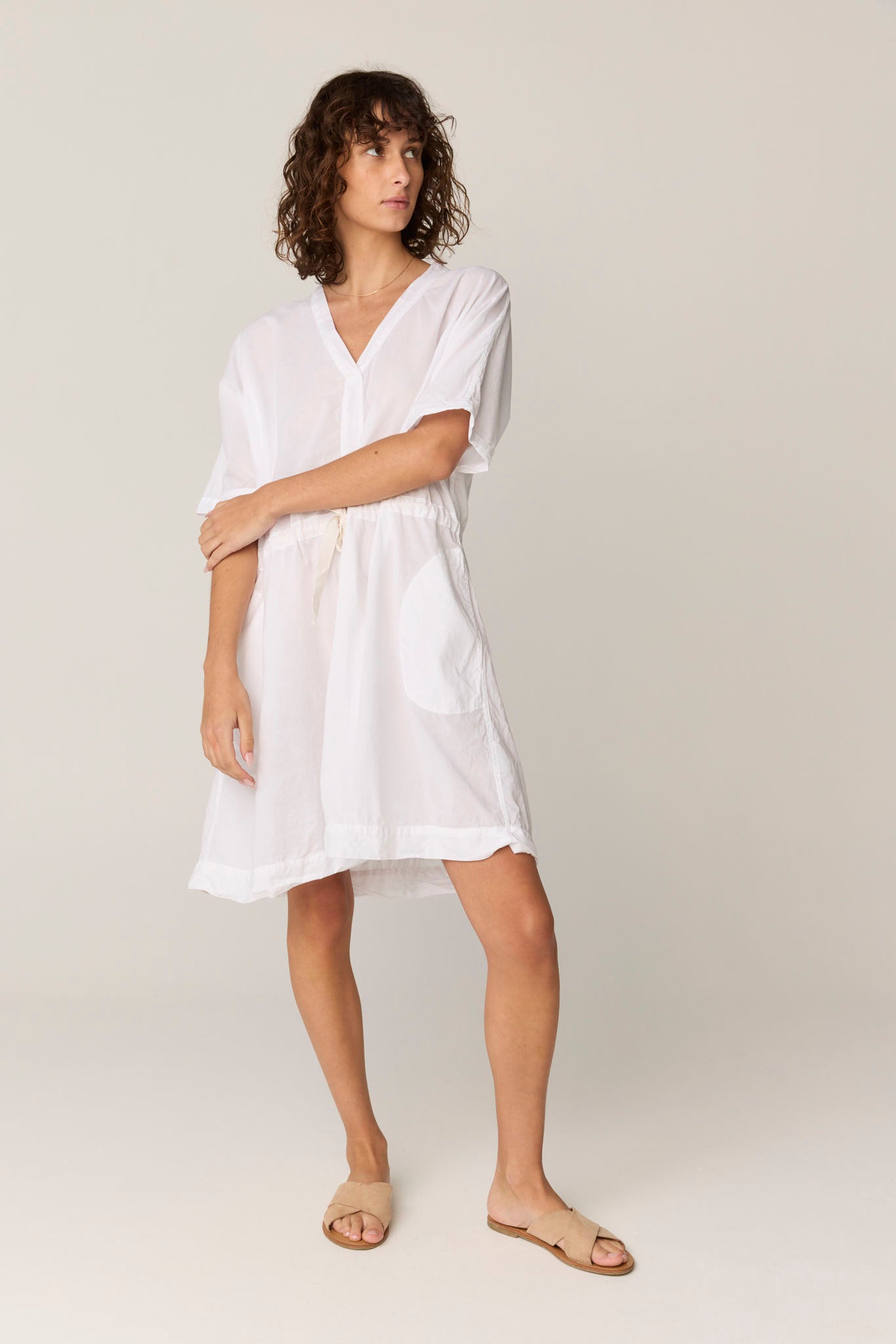 BEACH COVER UP - BLANC