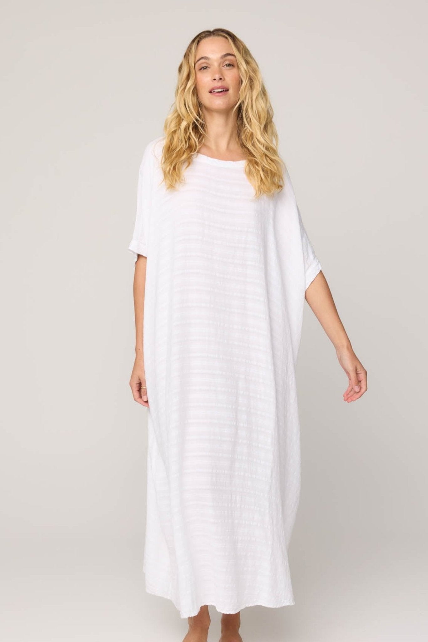 GAUZZY DRESS - BLANC