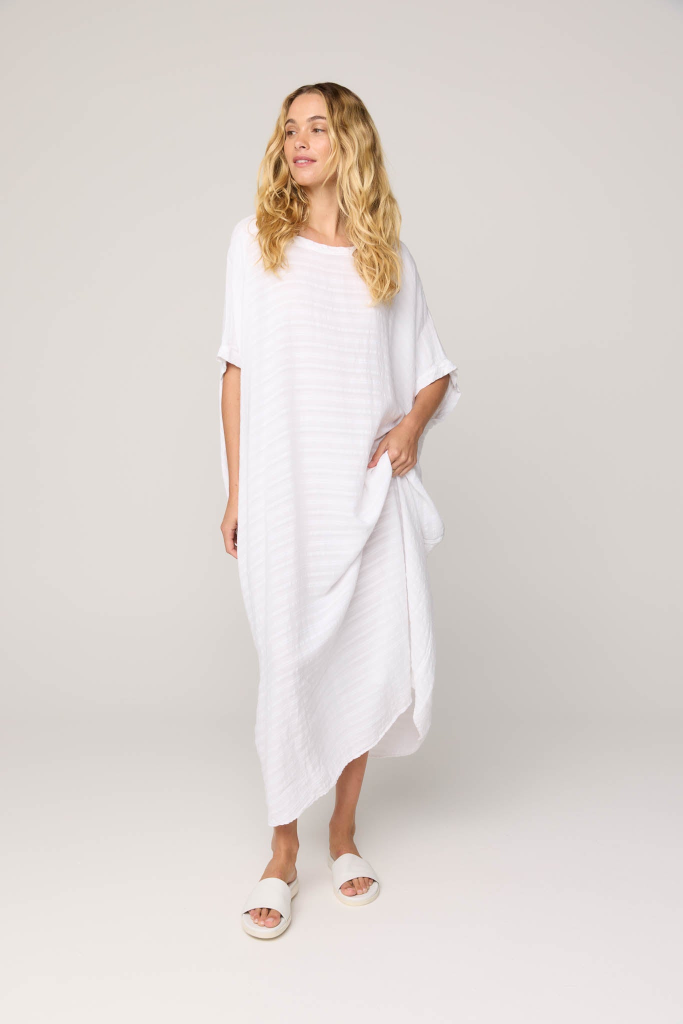 GAUZZY DRESS - BLANC