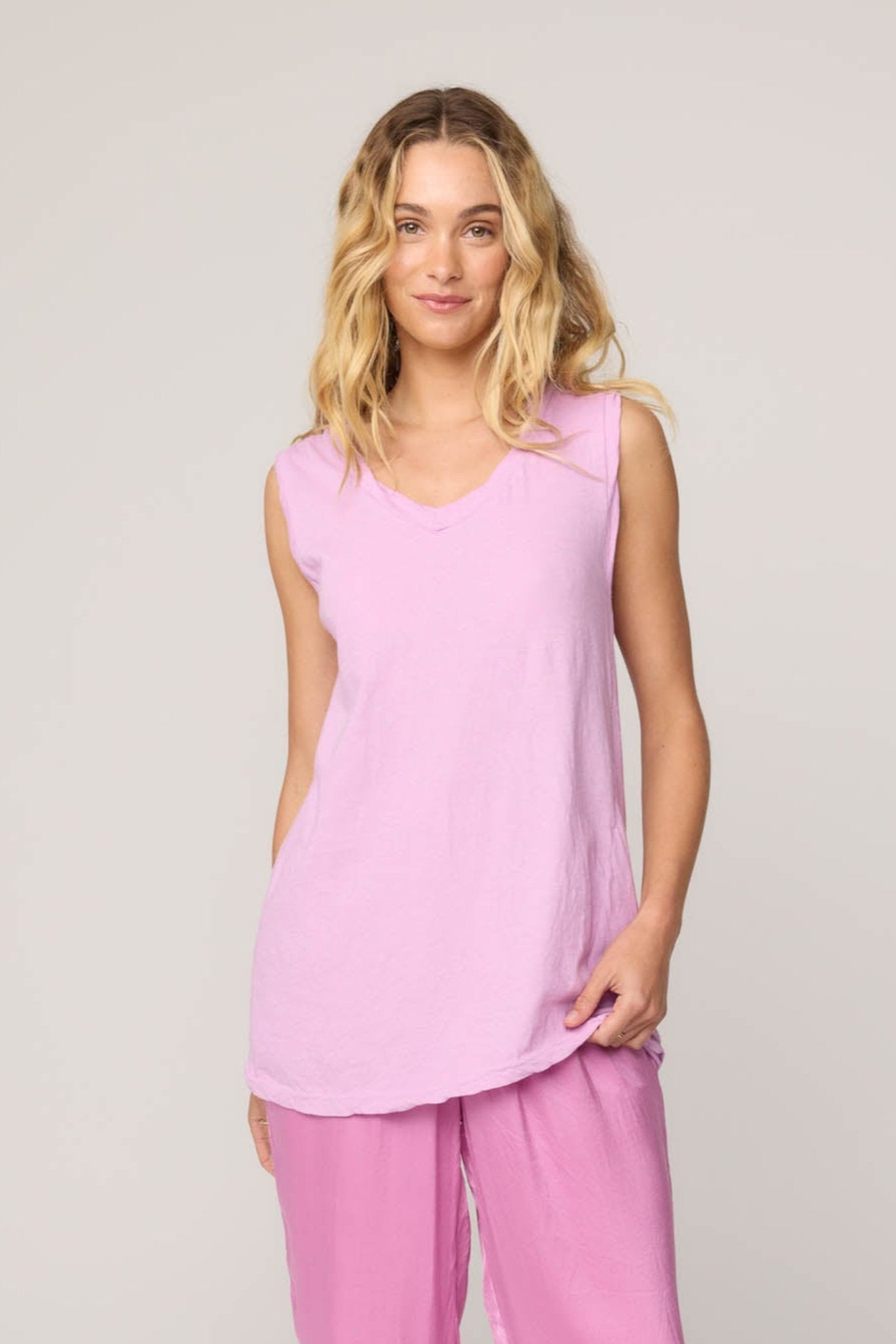 VALA TANK - PASTEL PINK