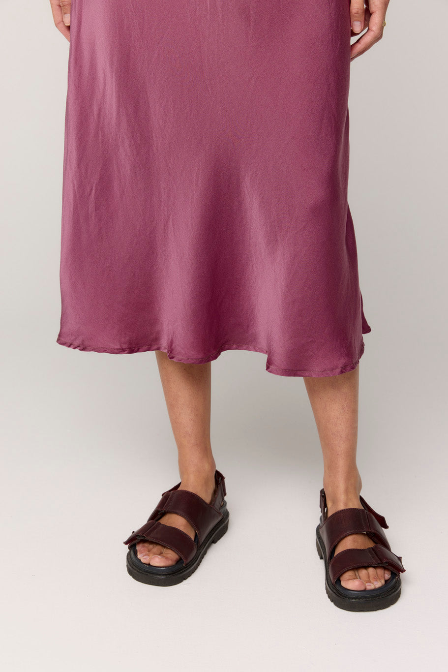 BIAS SKIRT - GRAPE