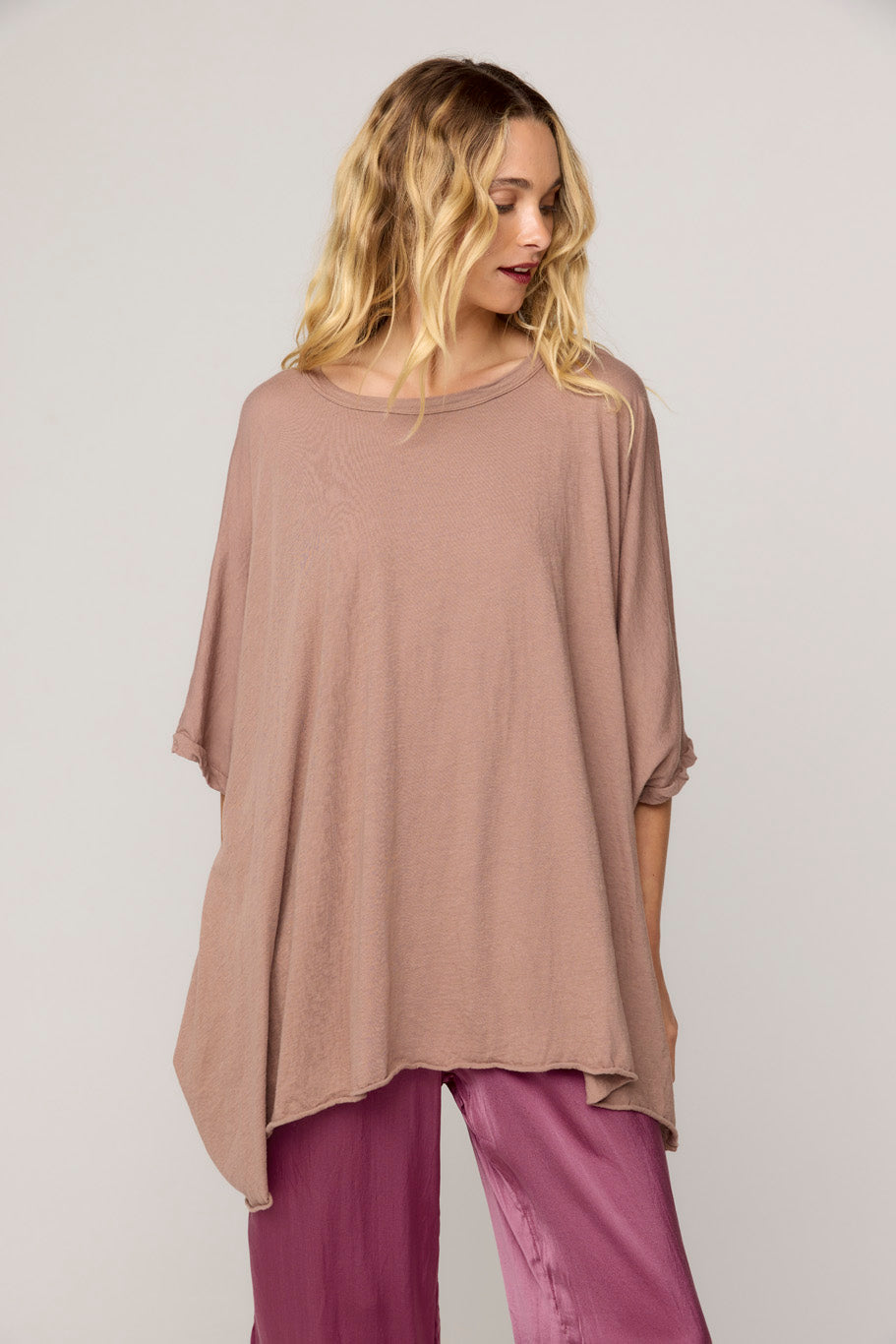 BOX TEE - TAUPE