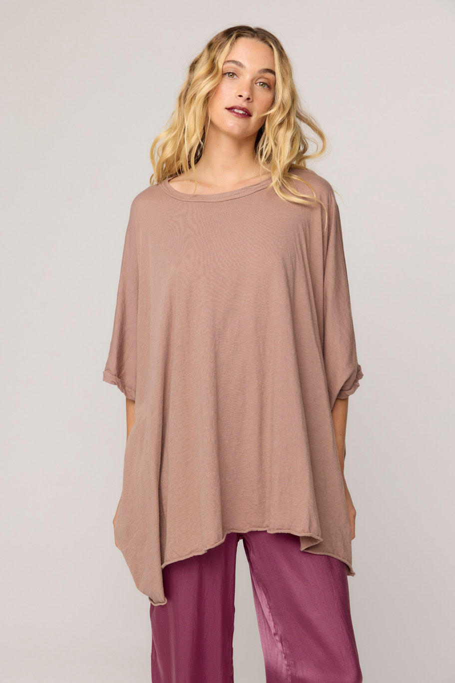 BOX TEE - TAUPE