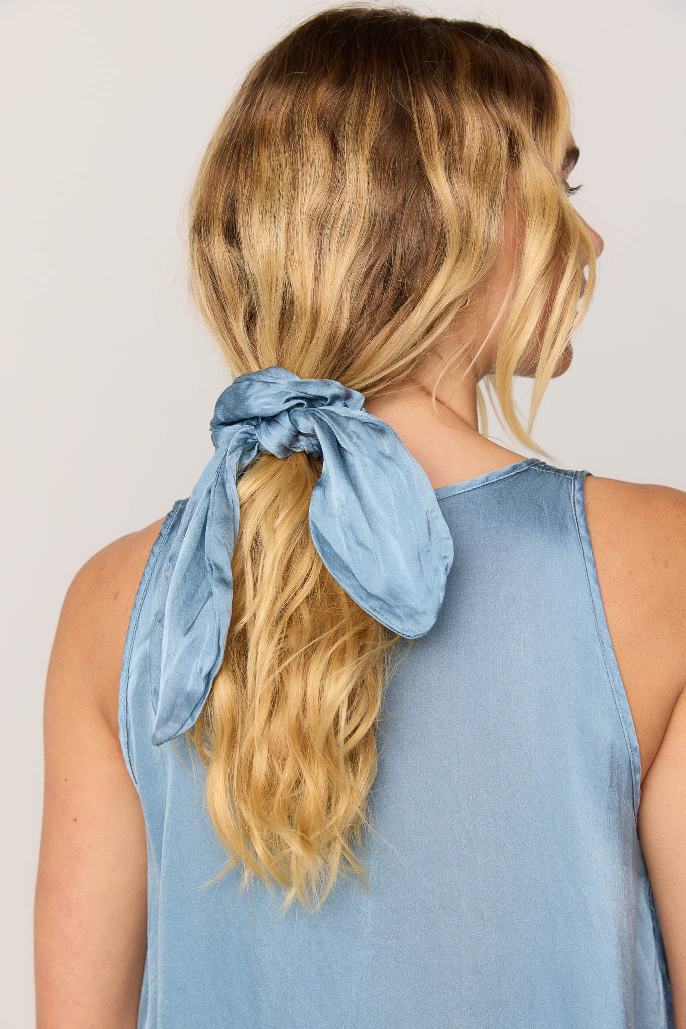 BOW & SCRUNCHIE - SILVER