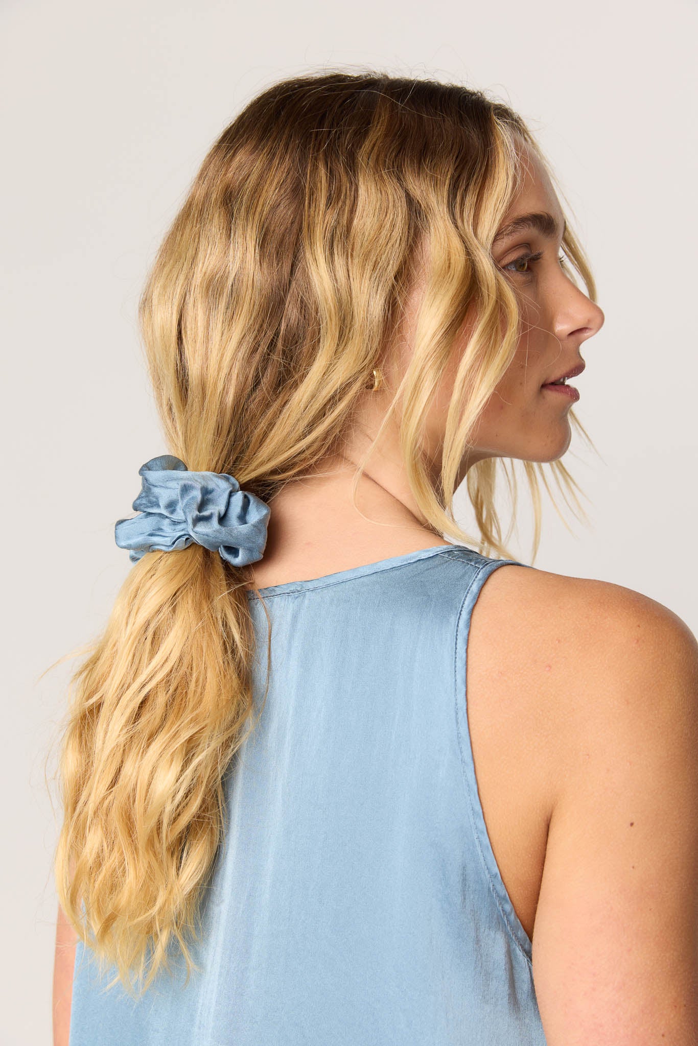 BOW & SCRUNCHIE - SILVER