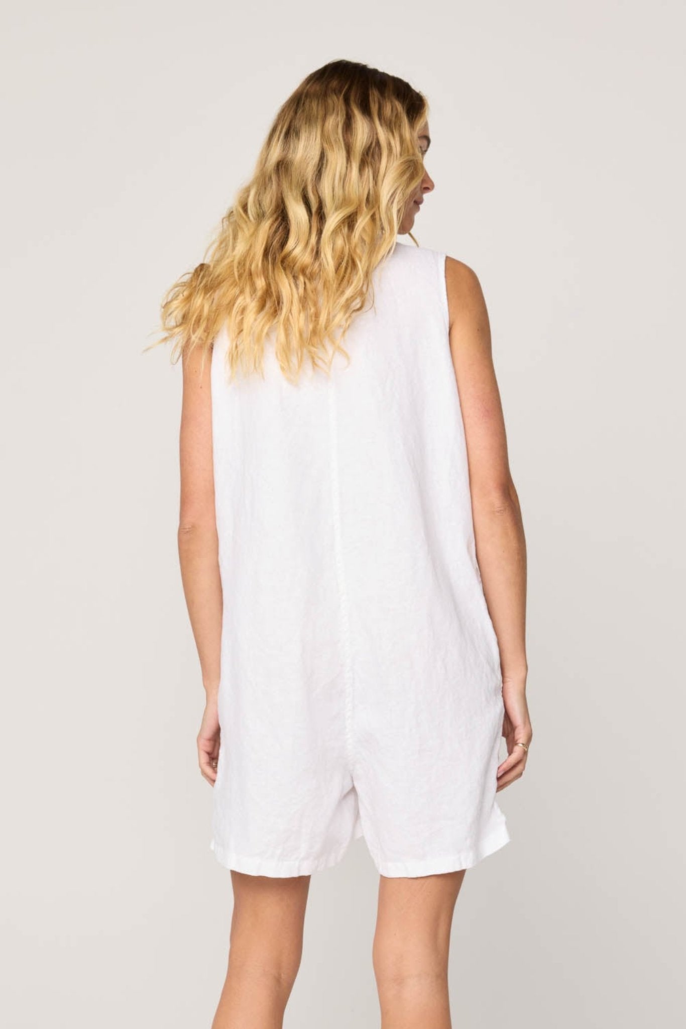 PALM JUMPSUIT - BLANC