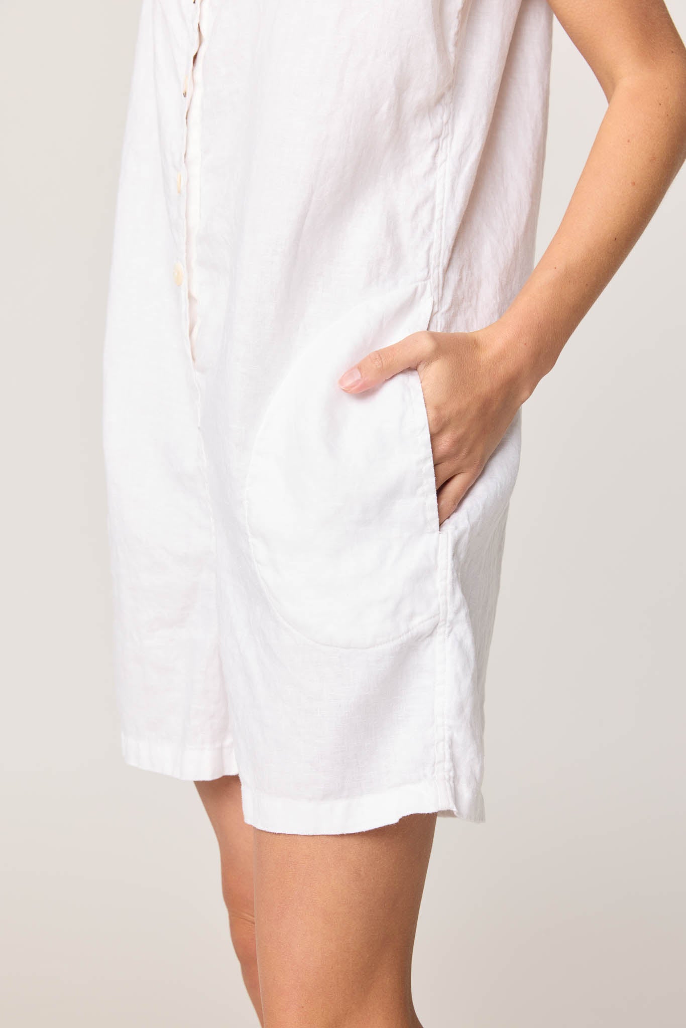 PALM JUMPSUIT - BLANC