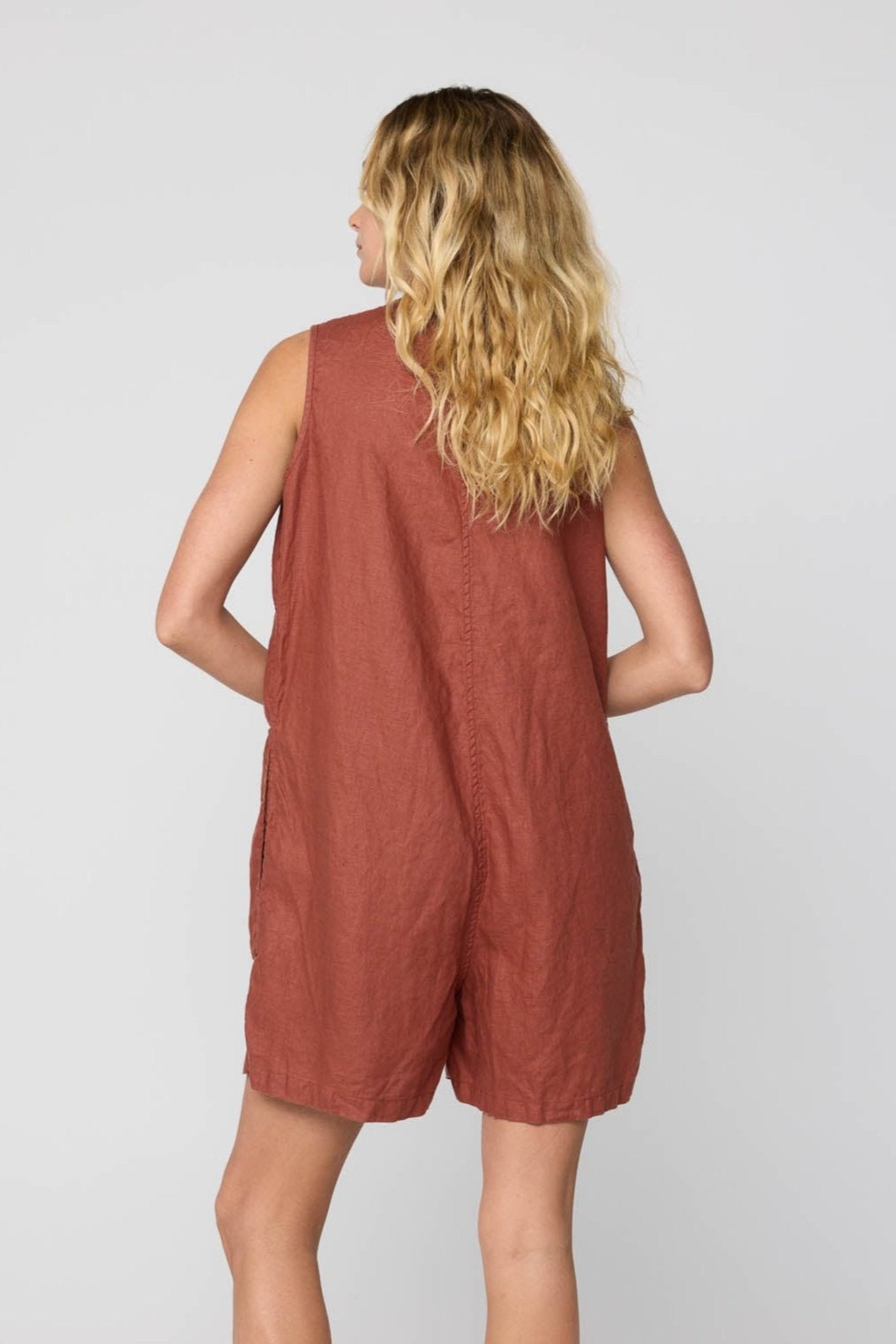 PALM JUMPSUIT - COPPER