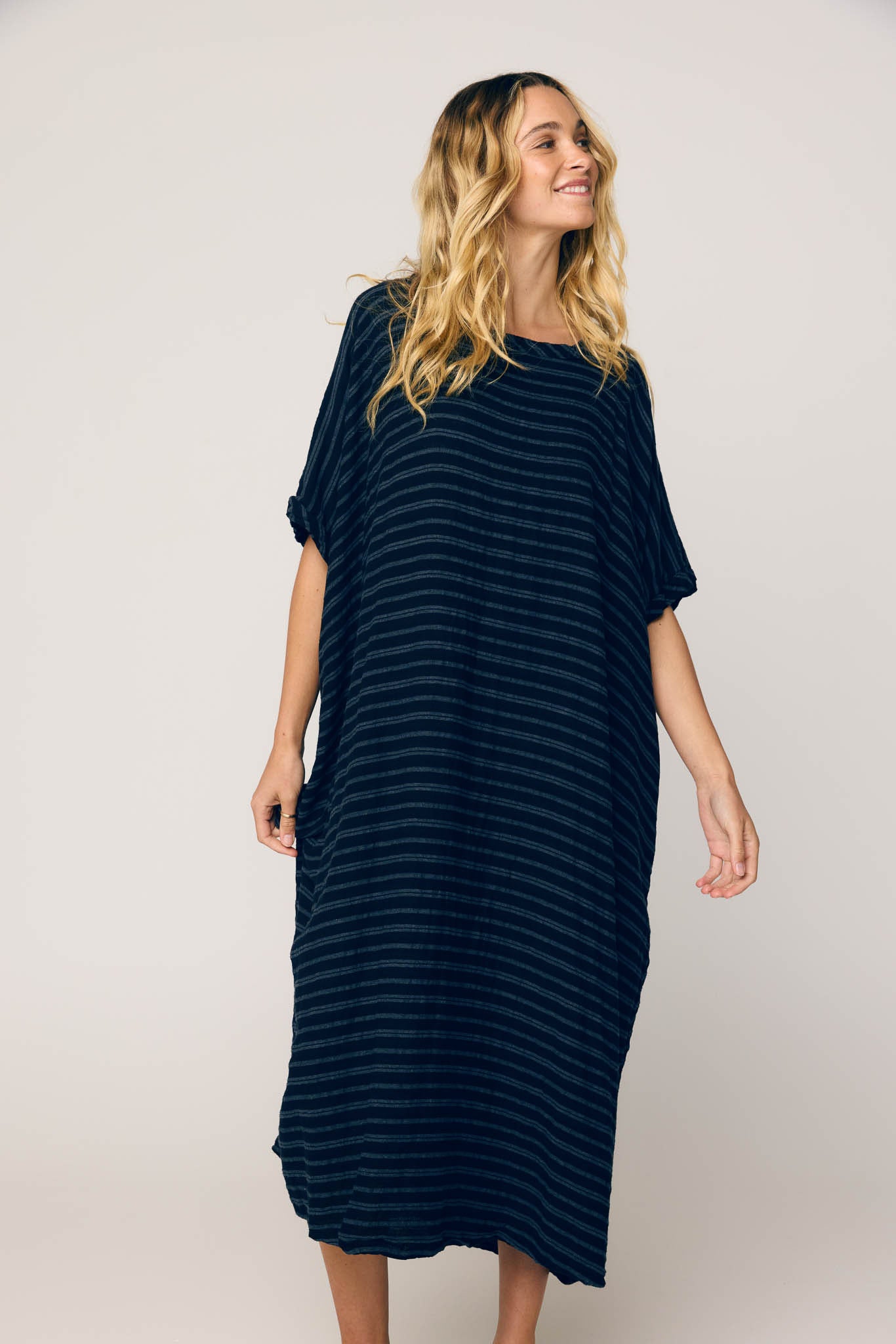 GAUZZY DRESS - DARK NAVY