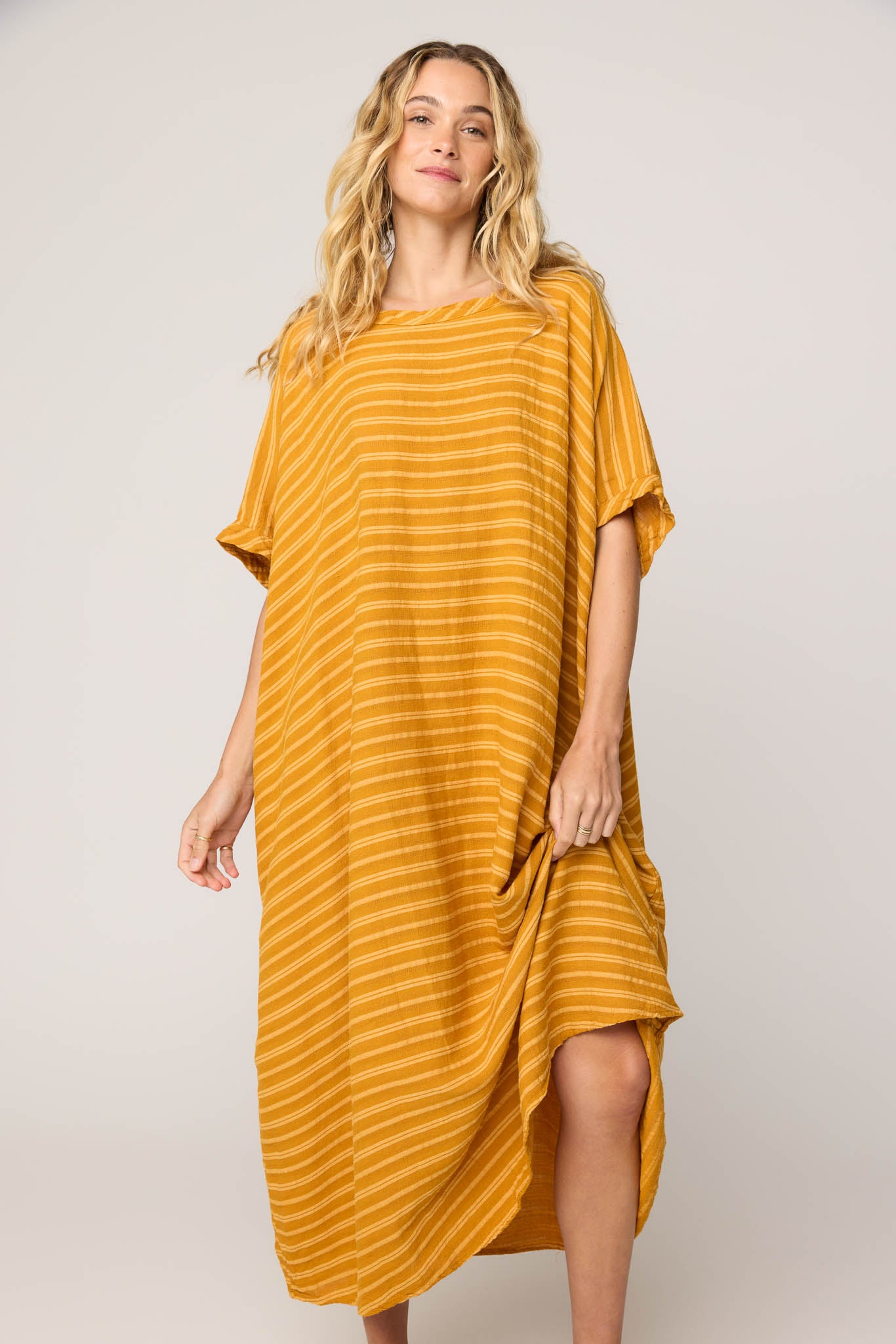 GAUZZY DRESS - HONEY