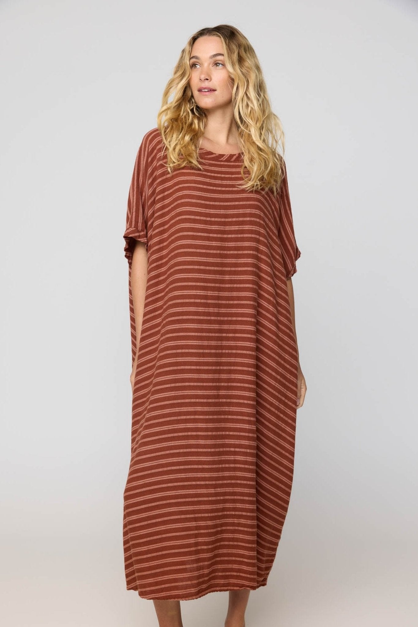 GAUZZY DRESS - COPPER