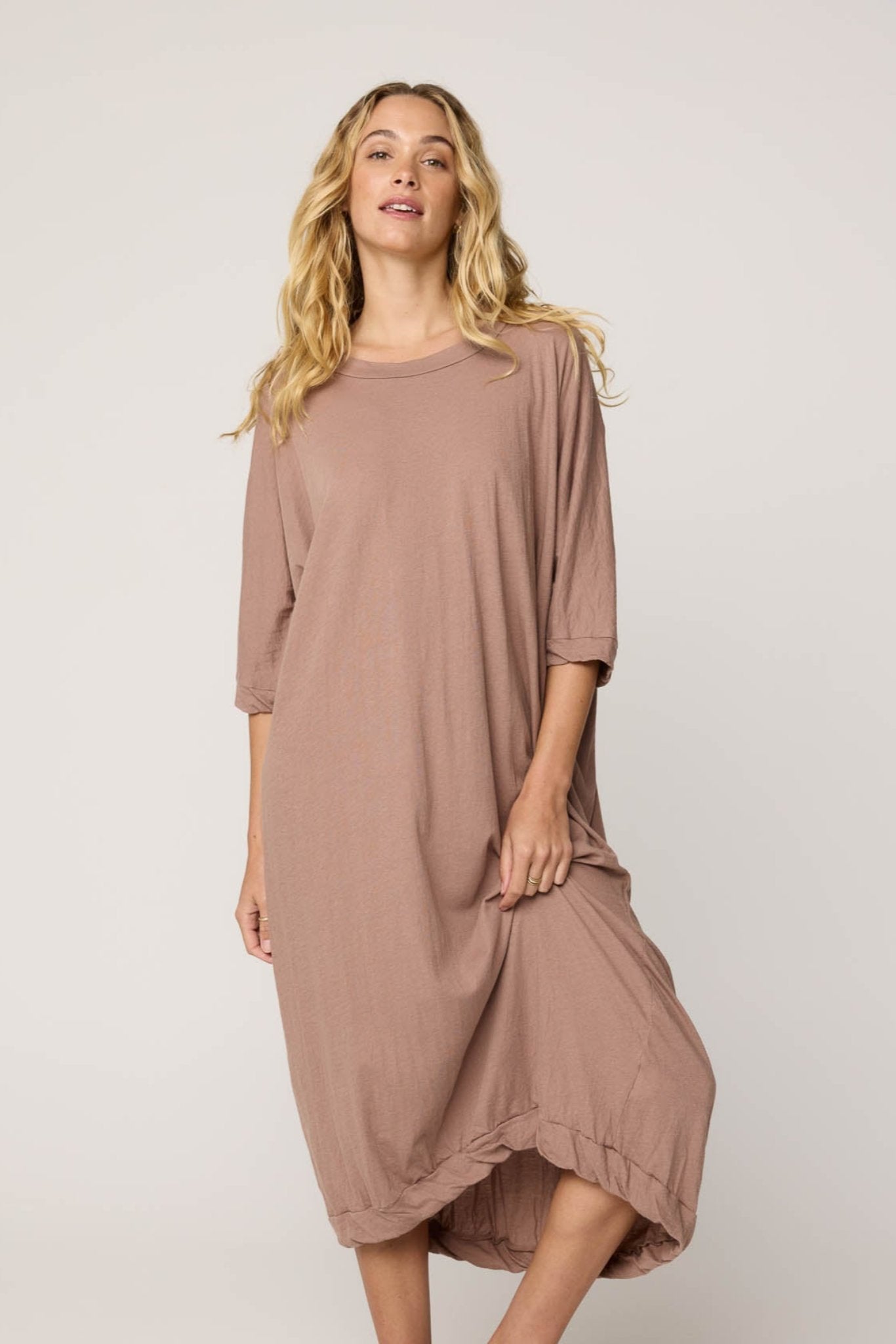 SANDY DRESS - TAUPE