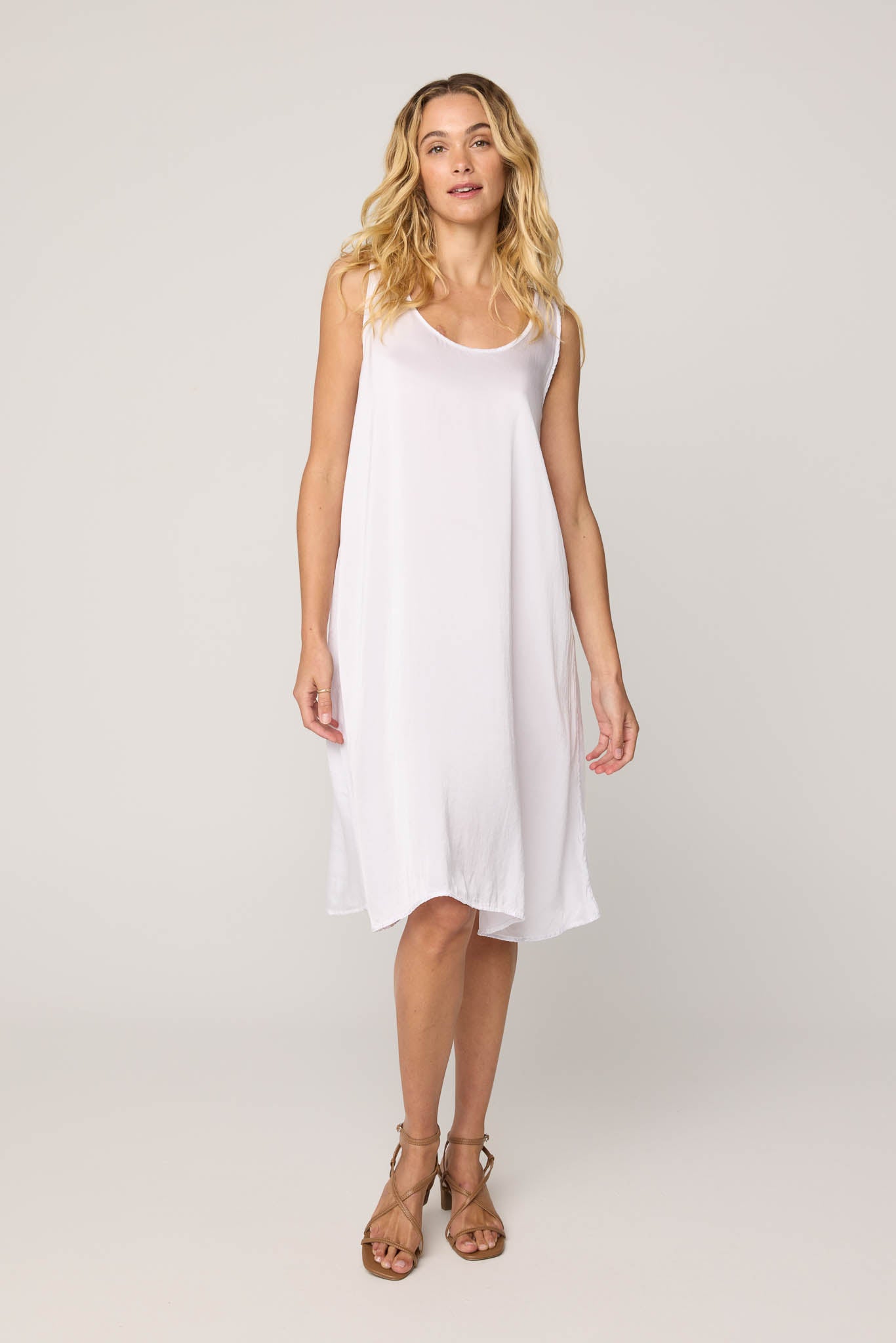 DES TANK DRESS - BLANC