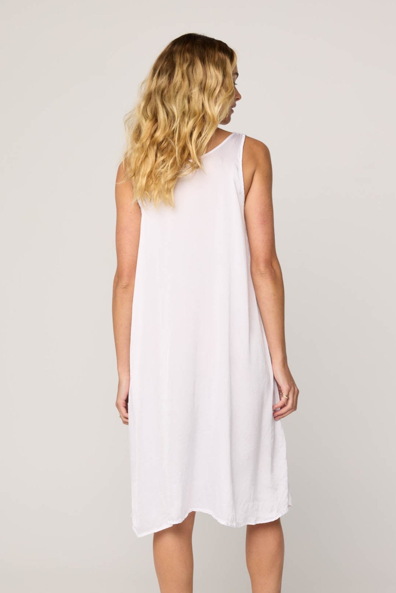 DES TANK DRESS - BLANC