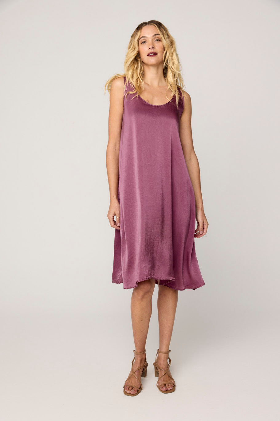 DES TANK DRESS - GRAPE