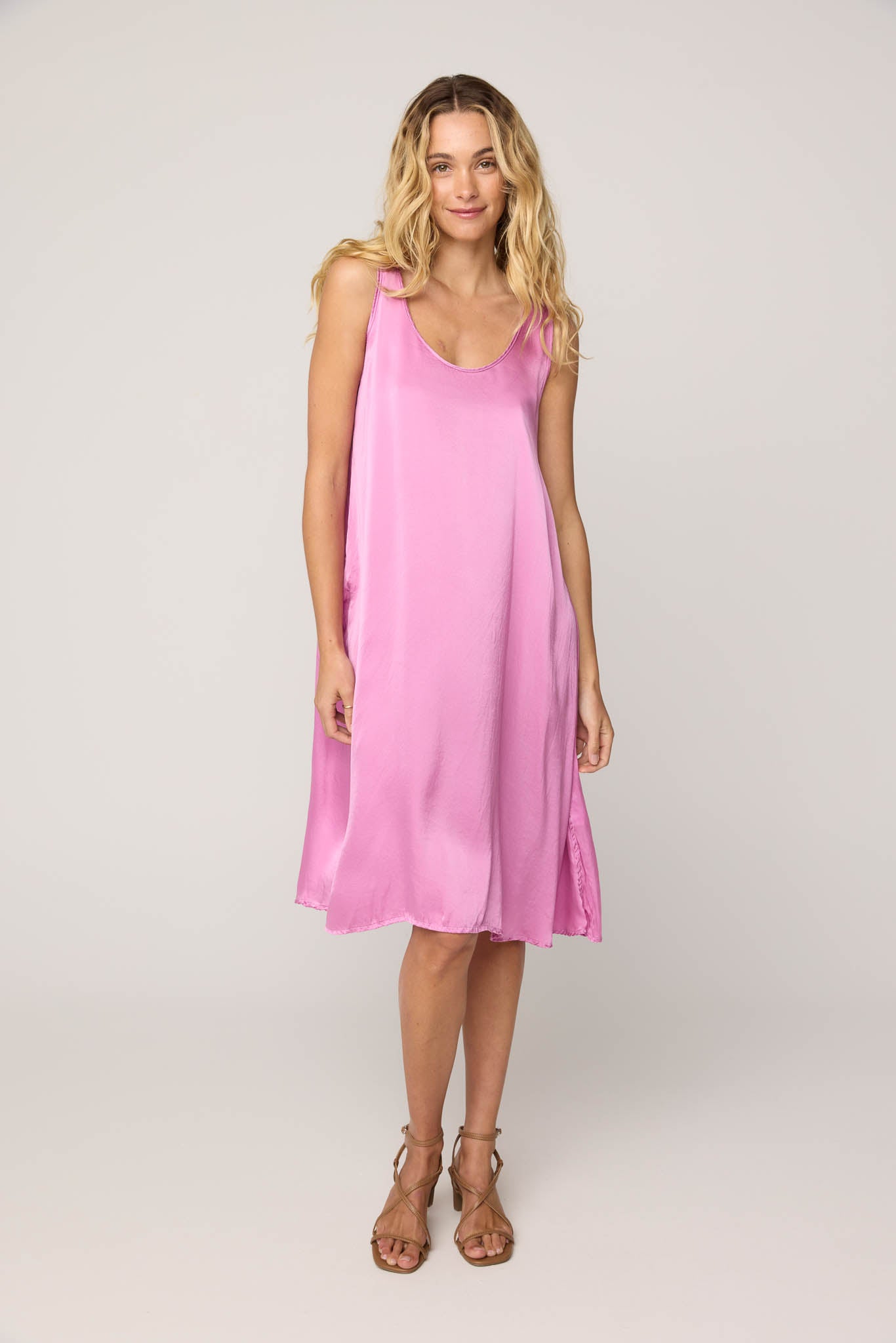 DES TANK DRESS - PEONY