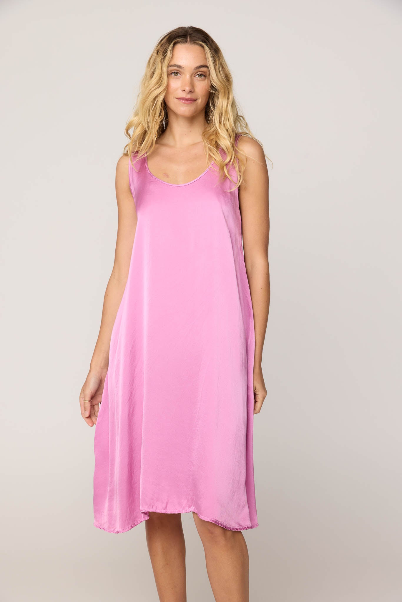 DES TANK DRESS - PEONY