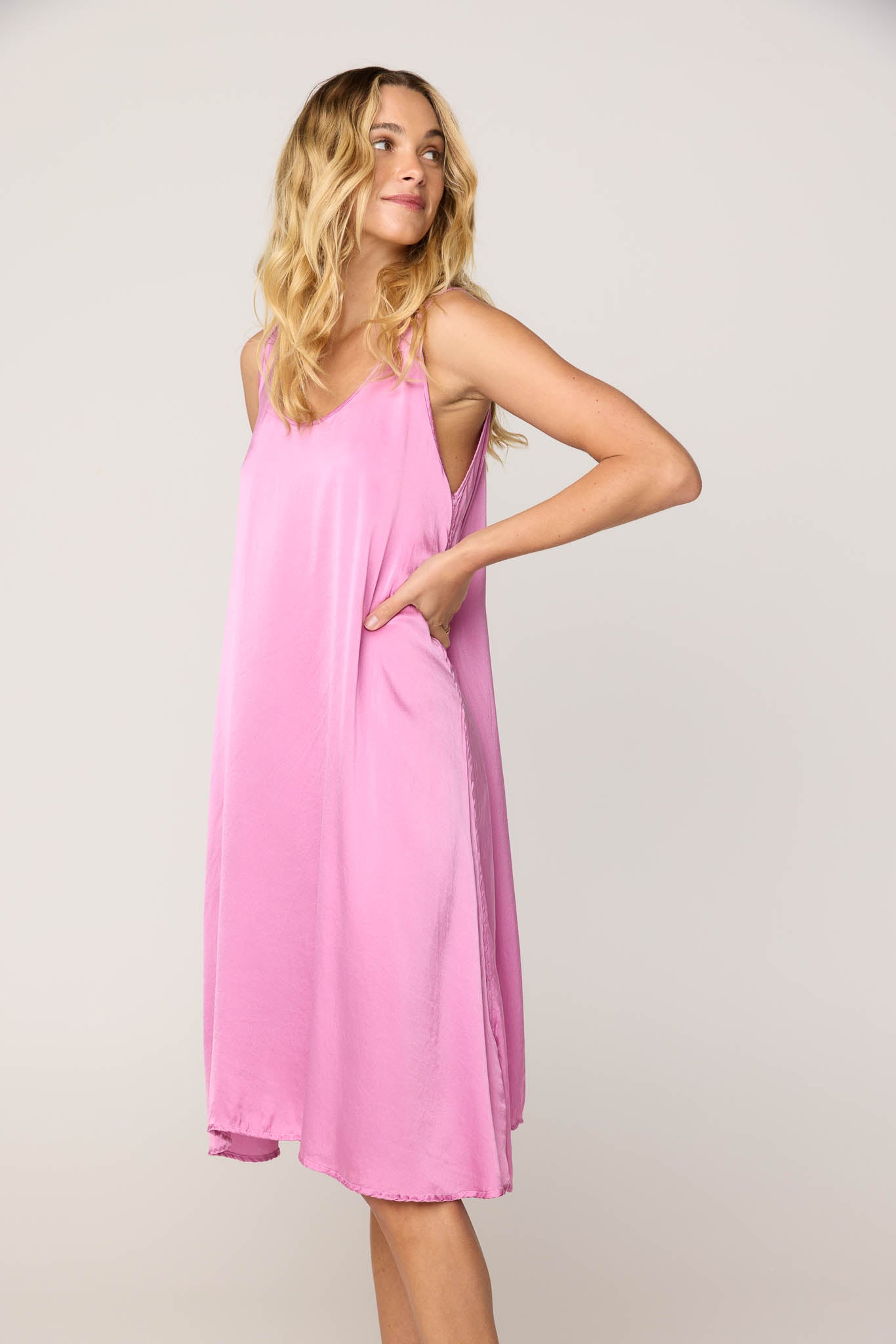 DES TANK DRESS - PEONY