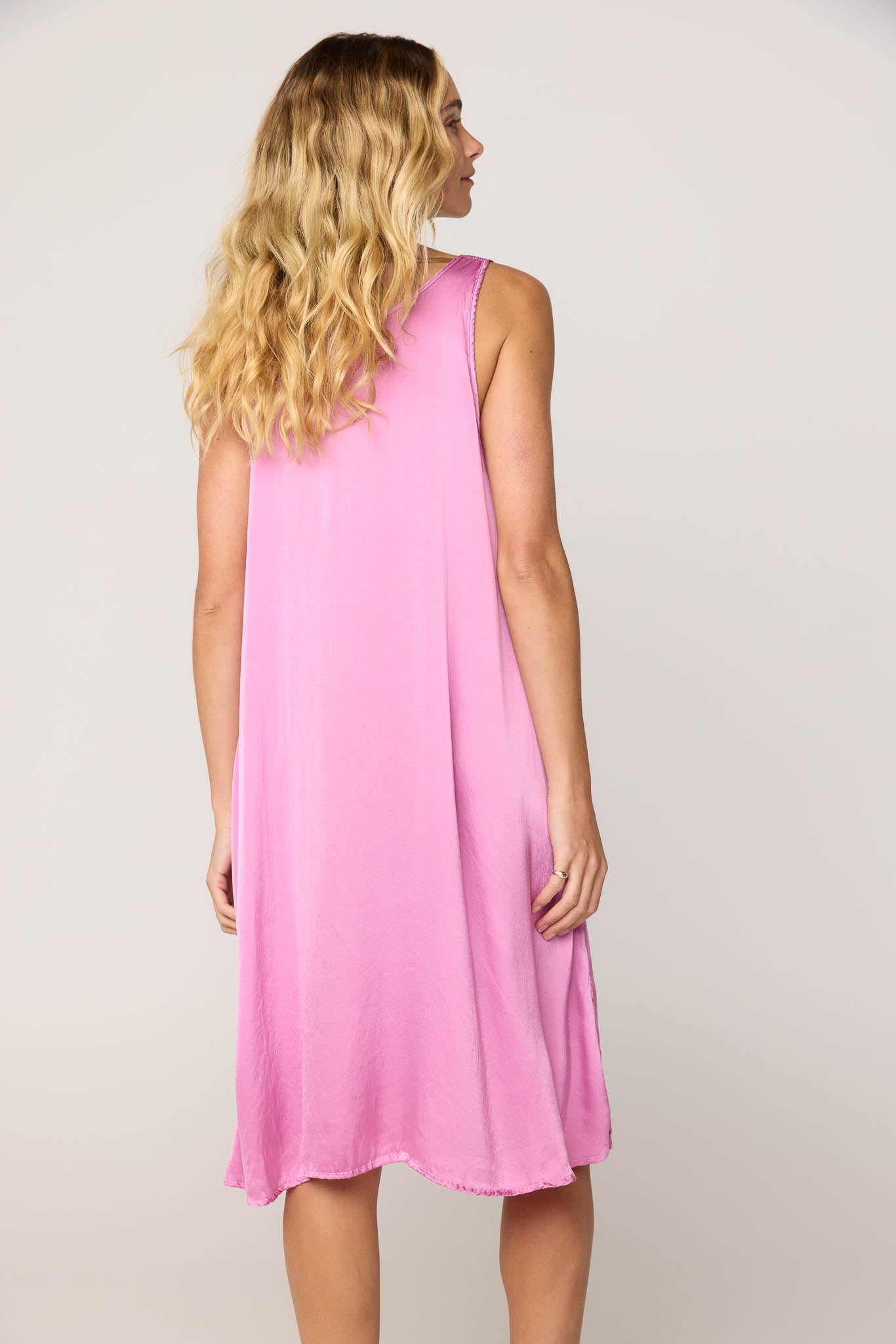 DES TANK DRESS - PEONY